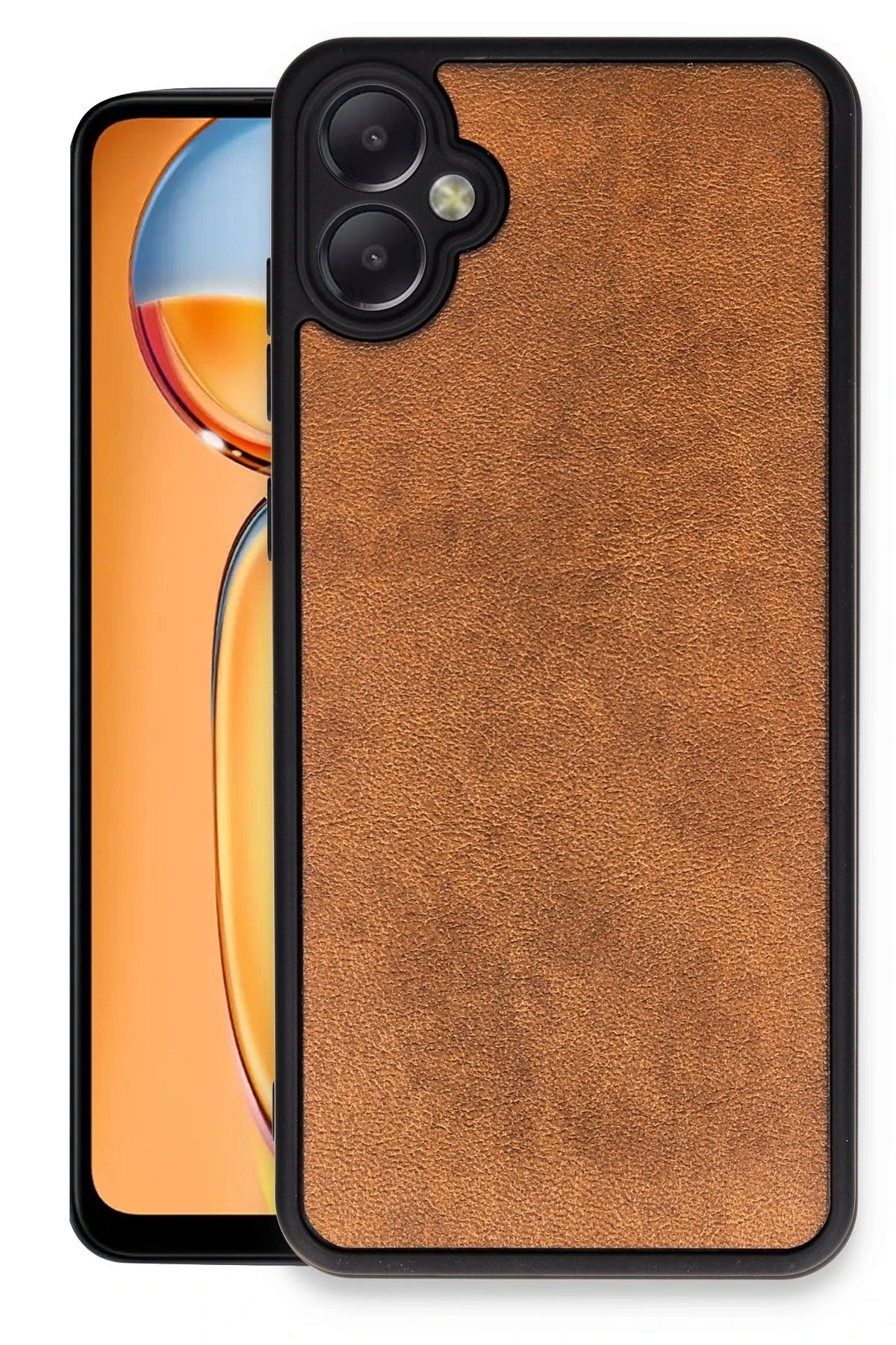 Samsung Galaxy A05 Kılıf Aras Deri Kapak - Taba-(5796)