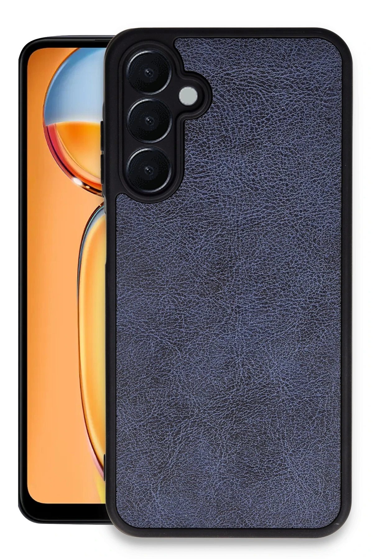 Samsung Galaxy M15 Kılıf Aras Deri Kapak - Lacivert-(5796)