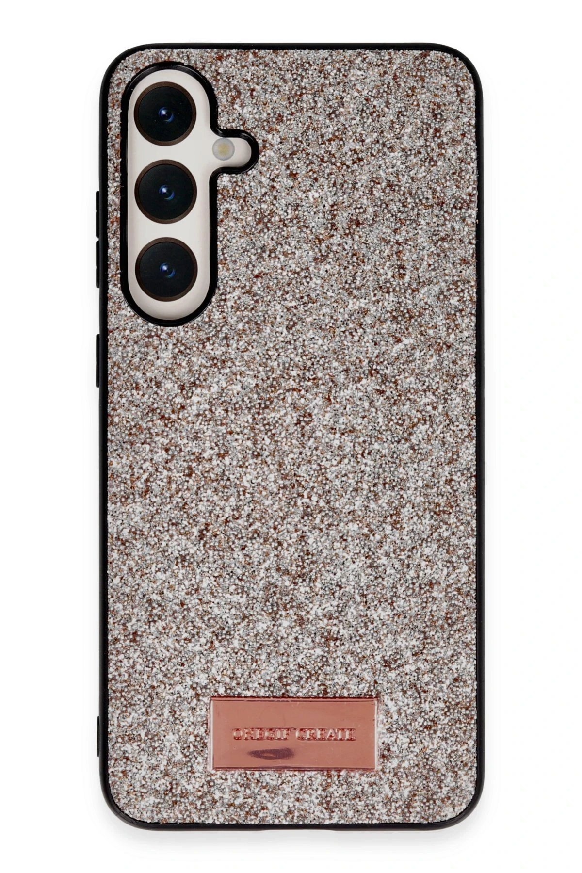 Samsung Galaxy A05S Bright Simli Kapak - Gold-(5796)