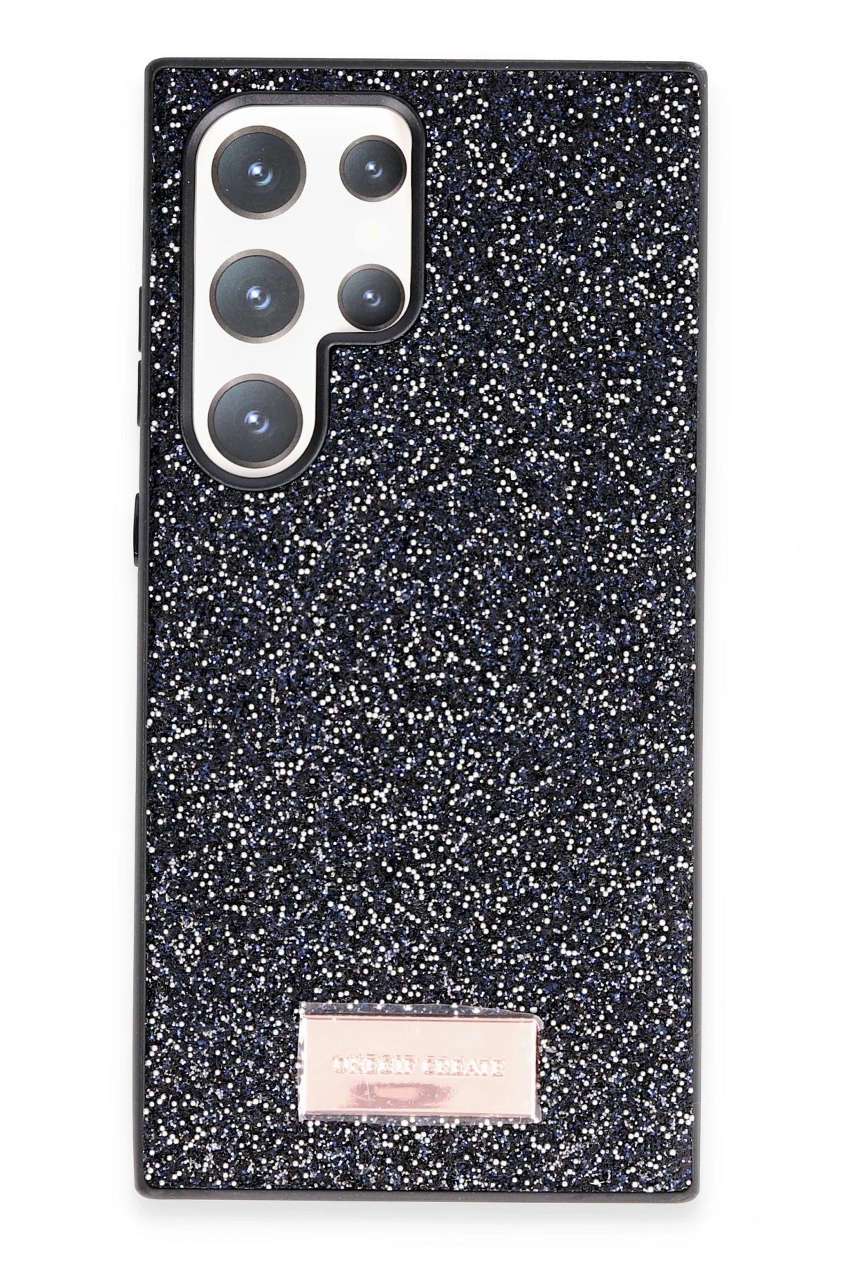 Samsung Galaxy S23 Ultra Bright Simli Kapak - Siyah-(5796)