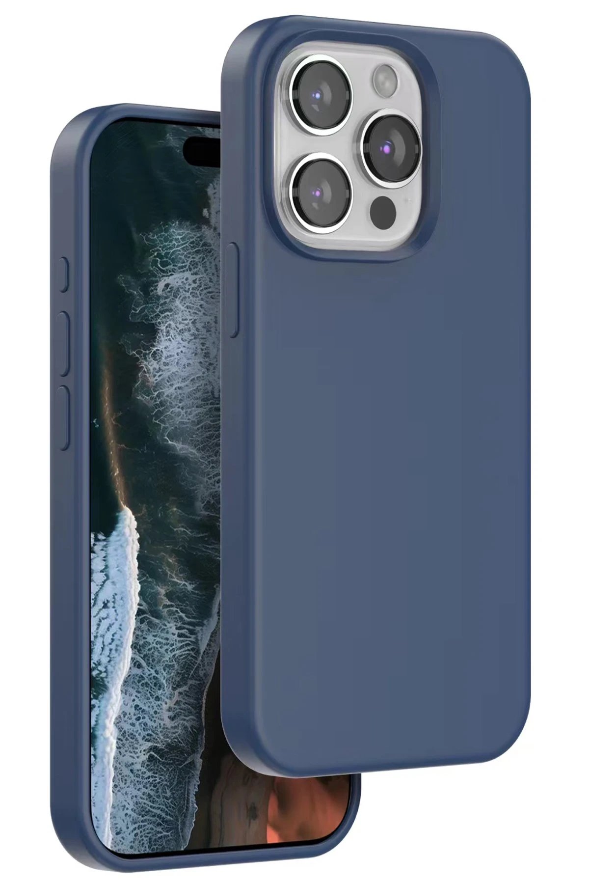 iPhone 14 Pro Max Home Magsafe Kapak - Lacivert-(5796)