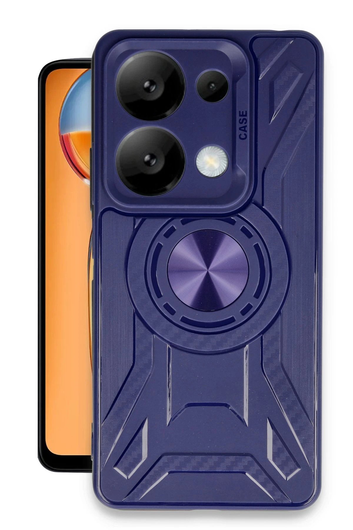 Xiaomi Redmi Note 13 Pro 4G Kılıf Lincoln Silikon - Lacivert-(5796)