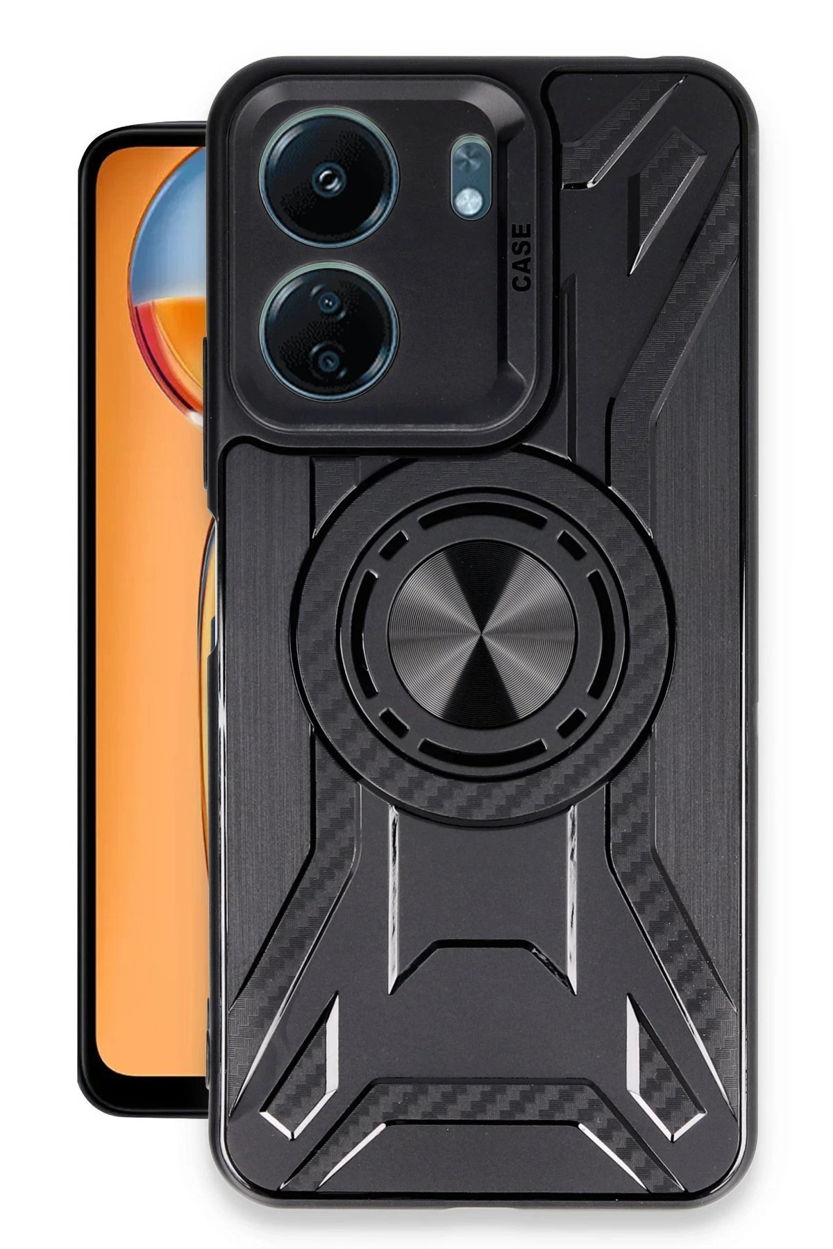 Xiaomi Redmi 13C Kılıf Lincoln Silikon - Siyah-(5796)