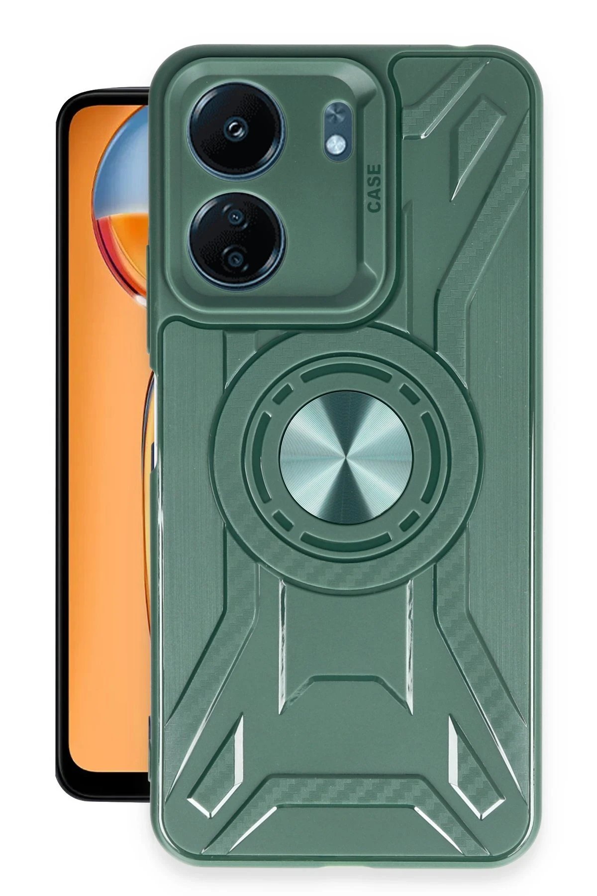 Xiaomi Redmi 13C Kılıf Lincoln Silikon - Koyu Yeşil-(5796)