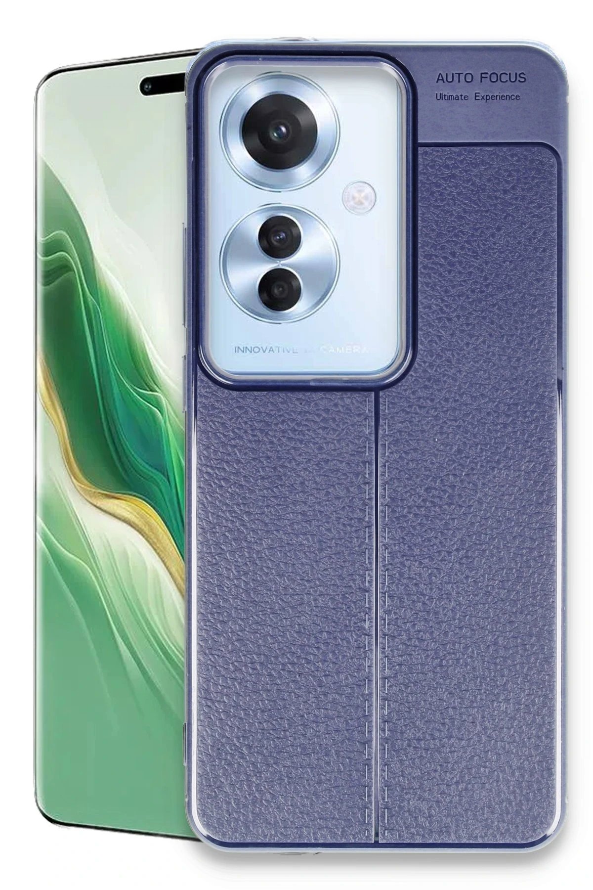 Oppo Reno 11F Kılıf Auto Focus Kapak - Lacivert-(5796)