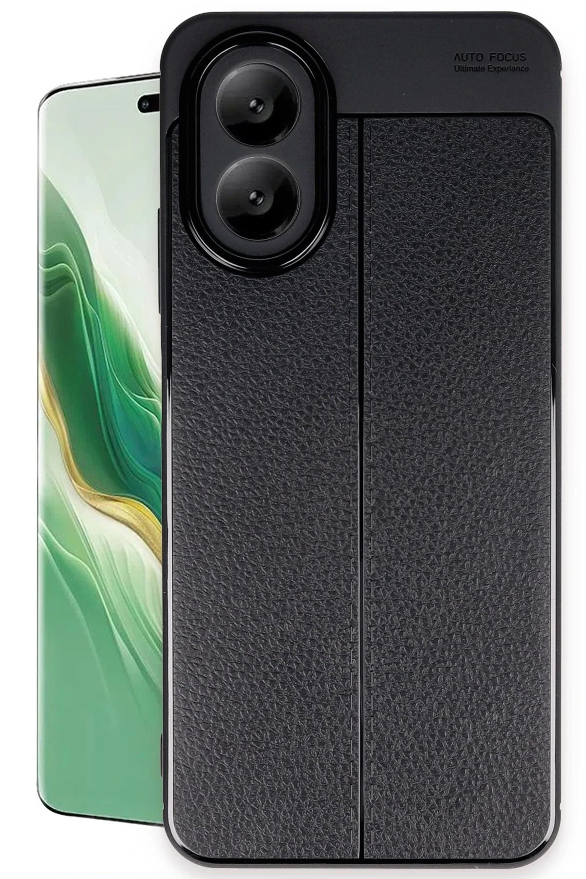 Oppo A38 Kılıf Auto Focus Kapak - Siyah-(5796)