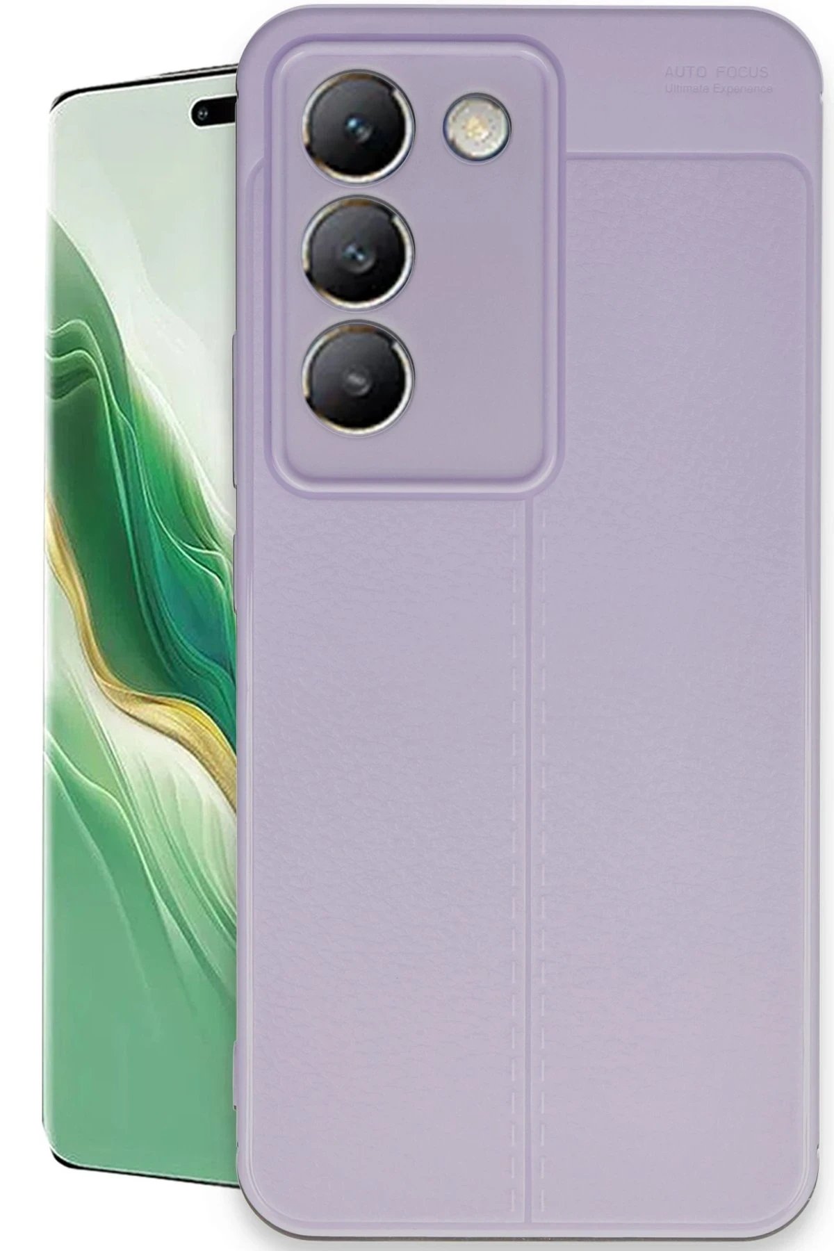 Vivo V30 Lite 4G Kılıf Auto Focus Kapak - Lila-(5796)