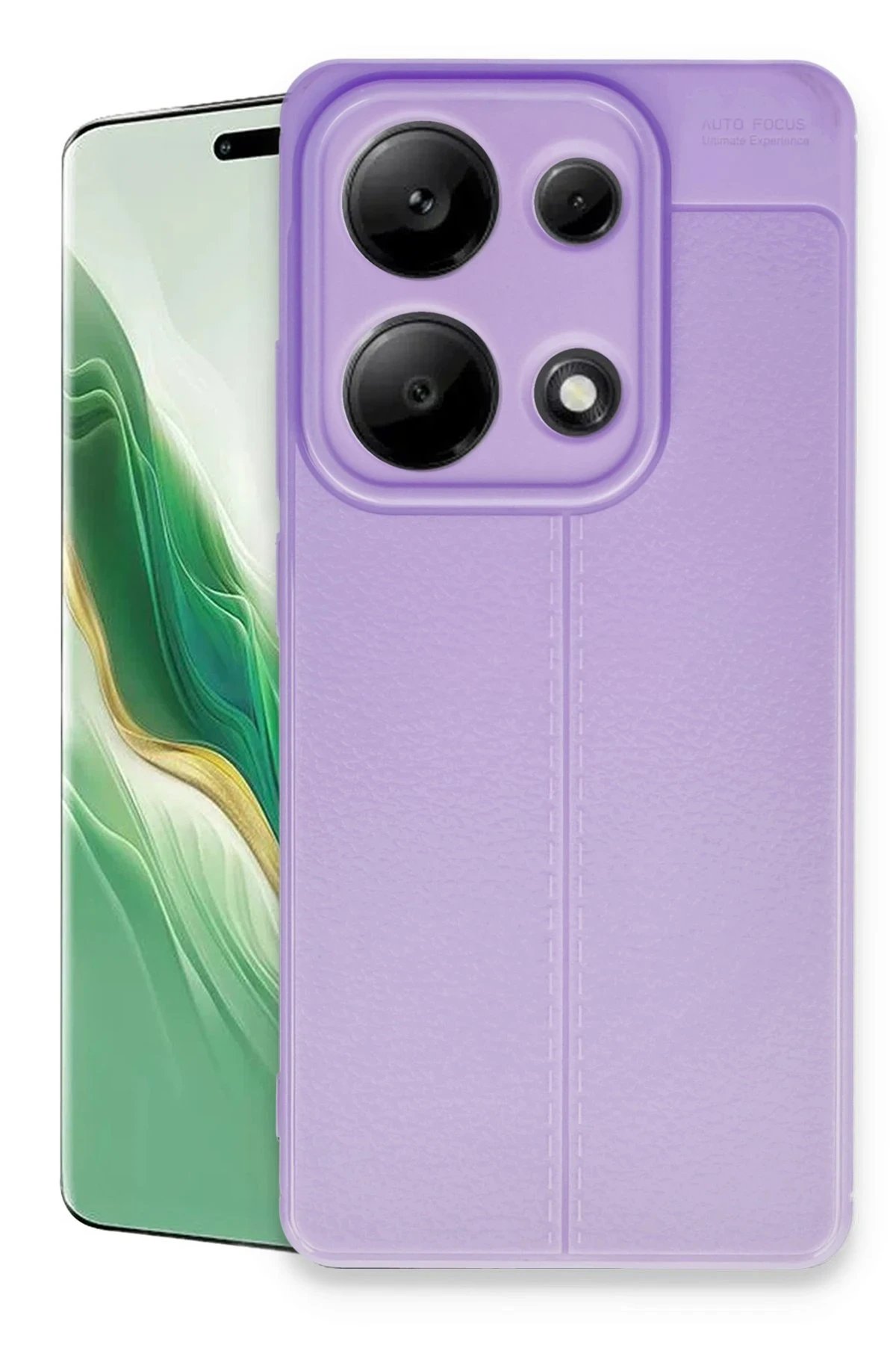 Xiaomi Redmi Note 13 Pro 4G Kılıf Auto Focus Kapak - Lila-(5796)