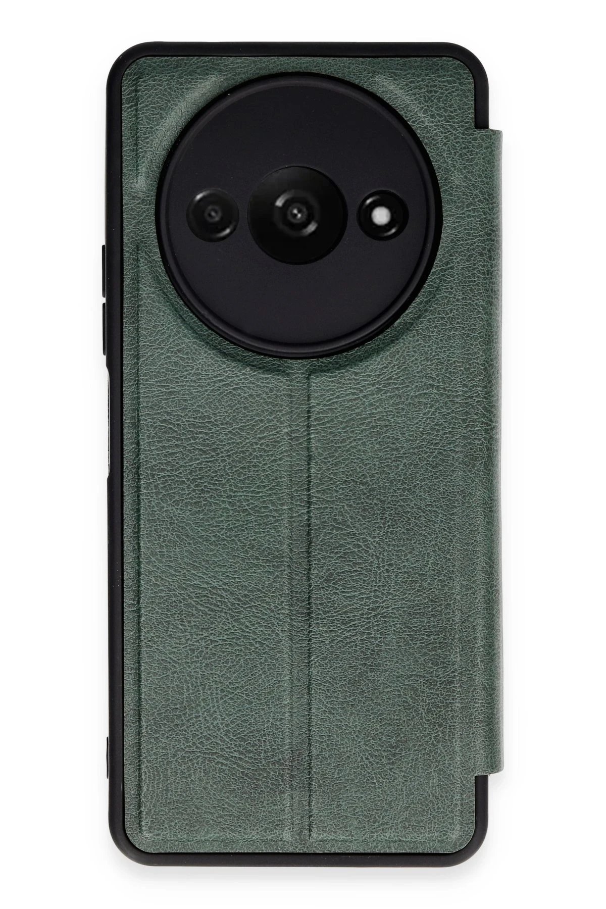 Xiaomi Redmi A3 4G Kılıf Flip Cover - Koyu Yeşil-(5796)