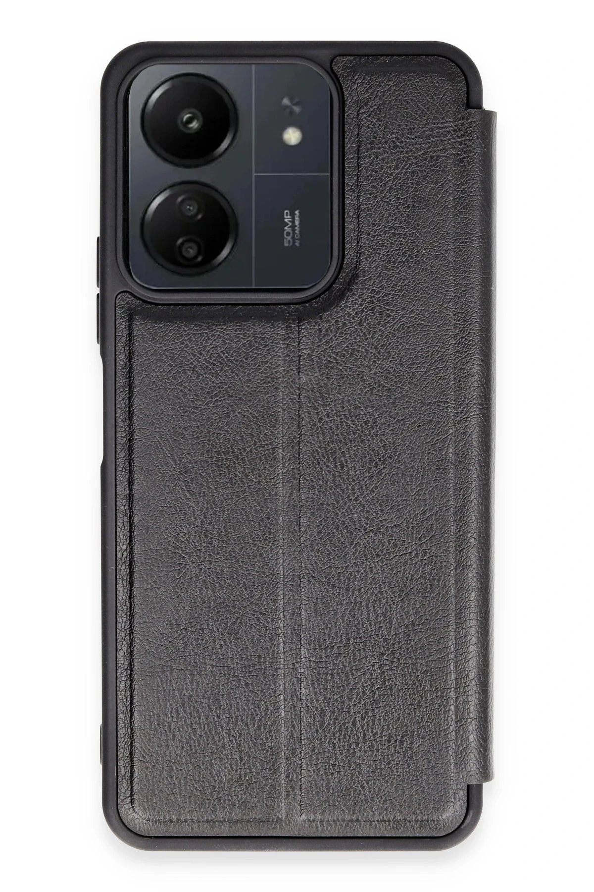 Xiaomi Redmi 13C Kılıf Flip Cover - Siyah-(5796)