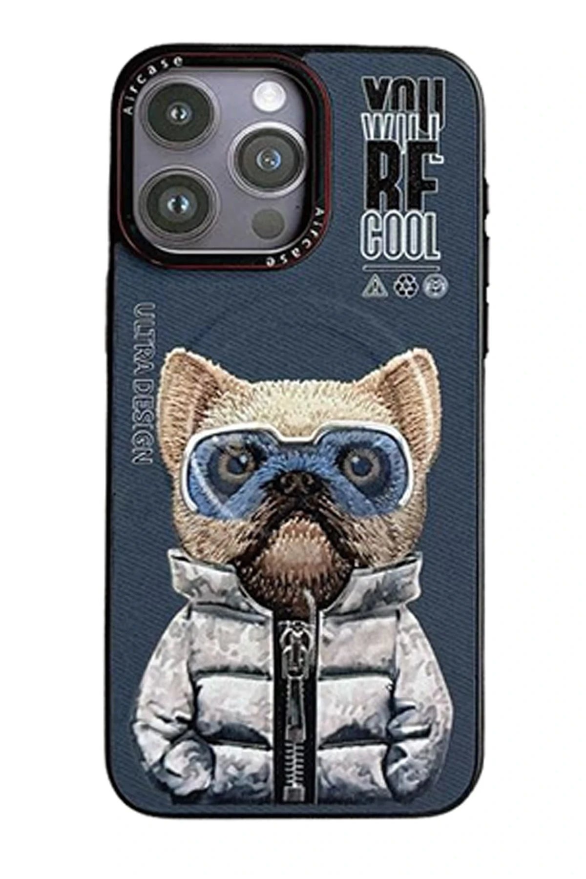 iPhone 14 Pro Max Fun Magsafe Kapak - Lacivert-2-(5796)