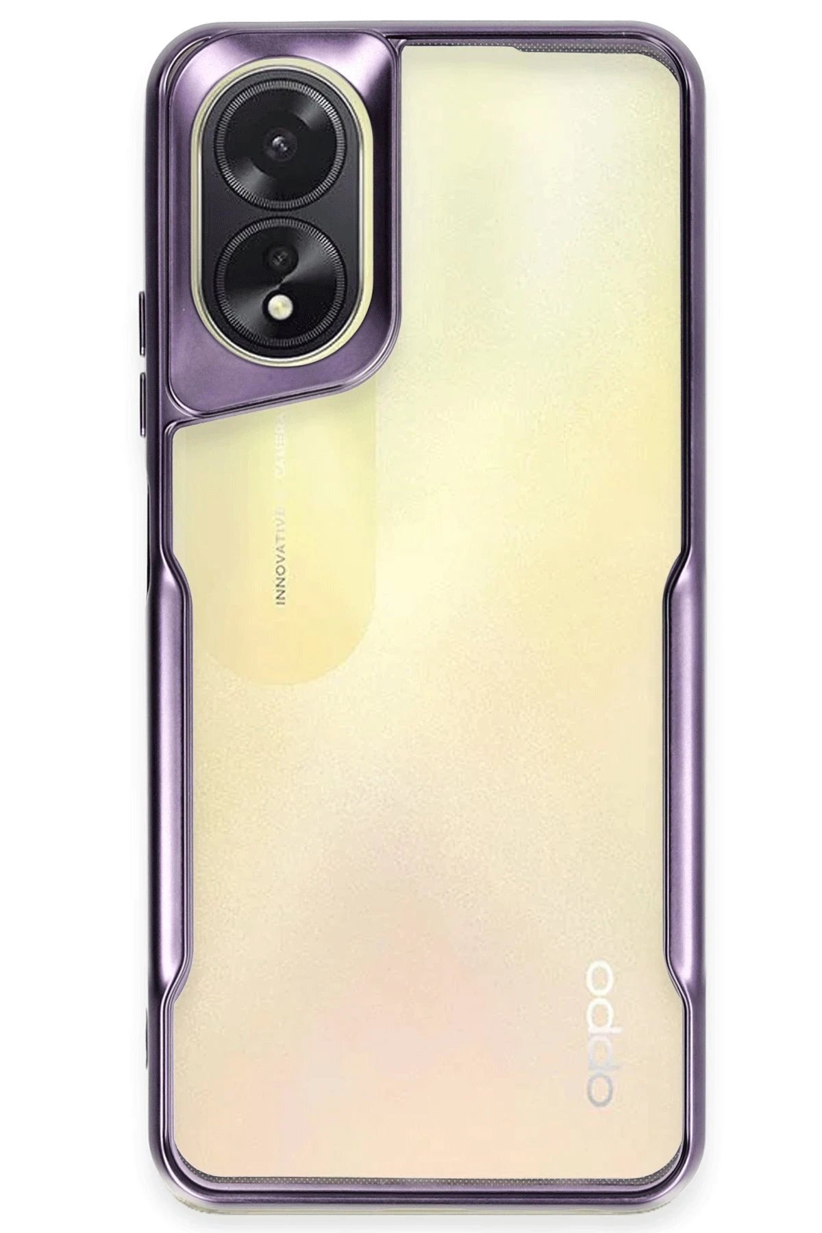 Oppo A38 Kılıf Boyi Silikon Kapak - Derin Mor-(5796)