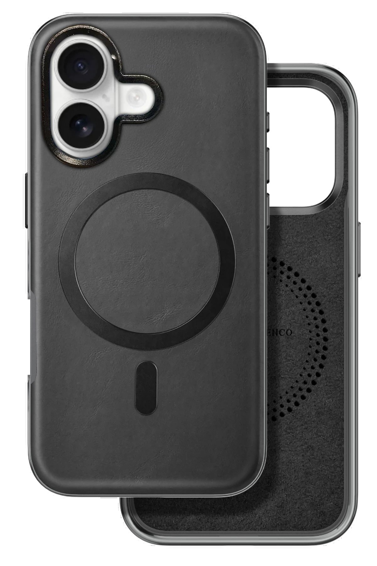 iPhone 16 Puskas Magsafe Kapak - Siyah-(5796)