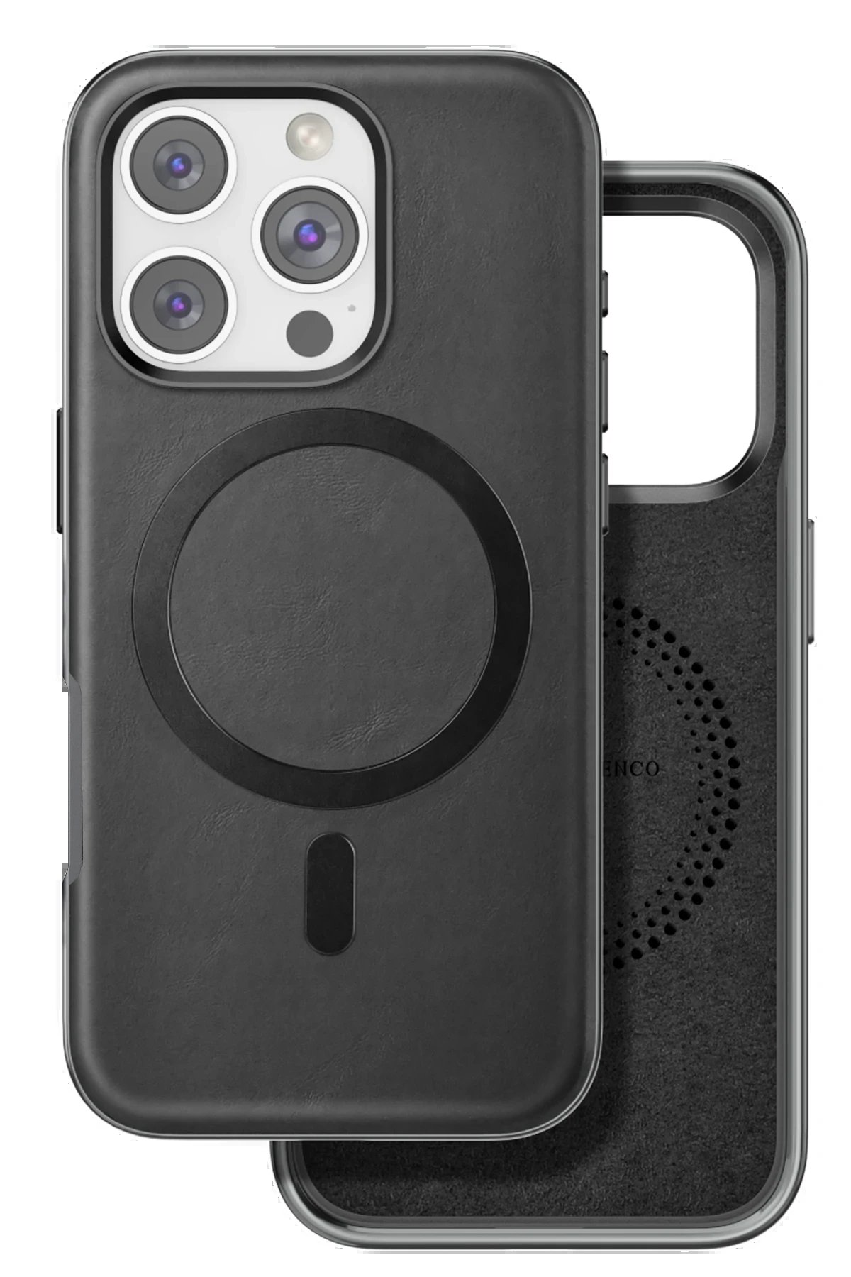 iPhone 16 Pro Puskas Magsafe Kapak - Siyah-(5796)