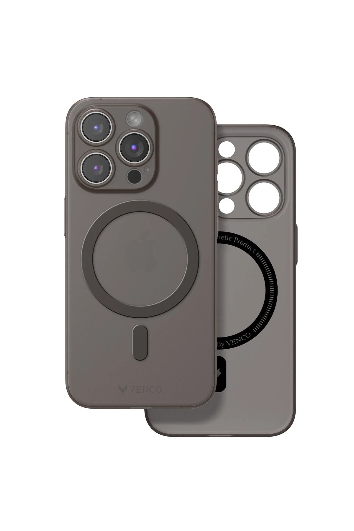 iPhone 16 Pro Sense Magsafe Kapak - Siyah-(5796)