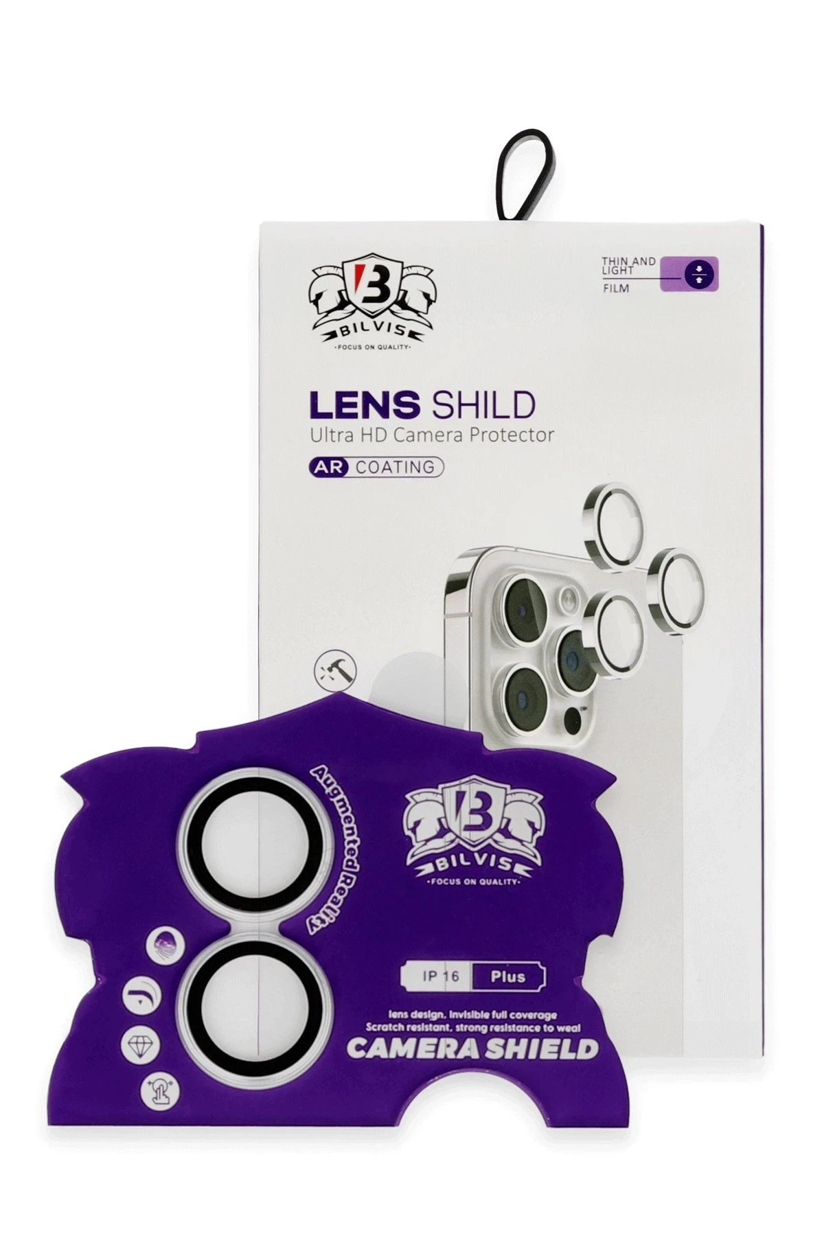 iPhone 16 Bilvis Titan Kamera Lens - Gümüş-(5796)