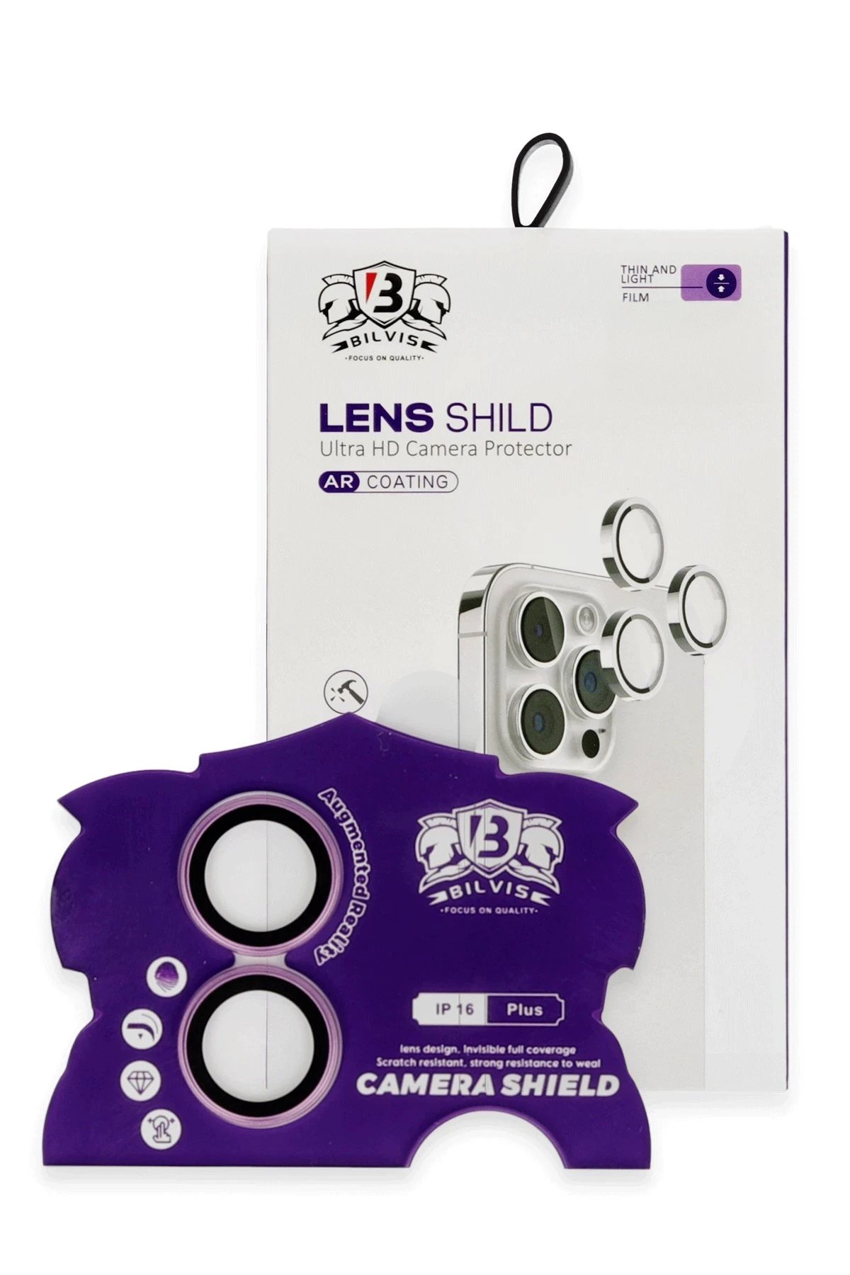 iPhone 16 Bilvis Titan Kamera Lens - Pembe-(5796)