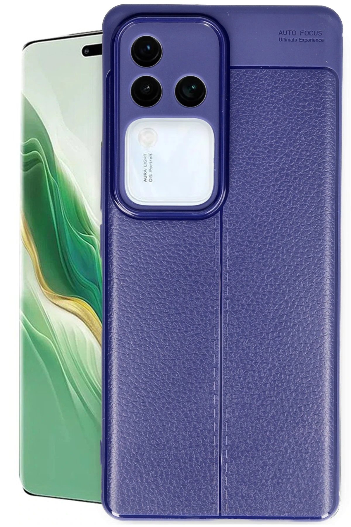 Vivo V30 5G Kılıf Auto Focus Kapak - Lacivert-(5796)