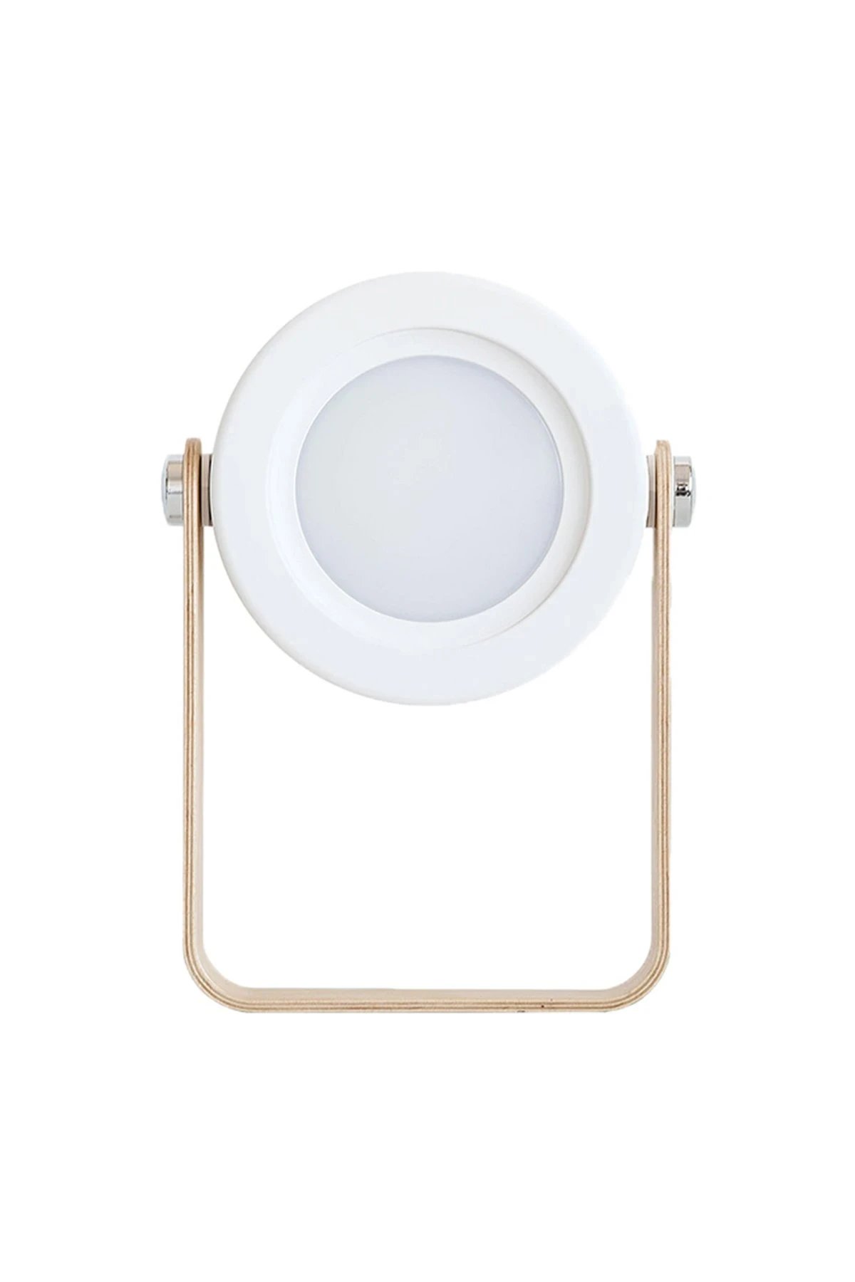 JP-DLD Kamp Lambası Görünümlü Dekoratif Gece Lambası - Beyaz-(5796)