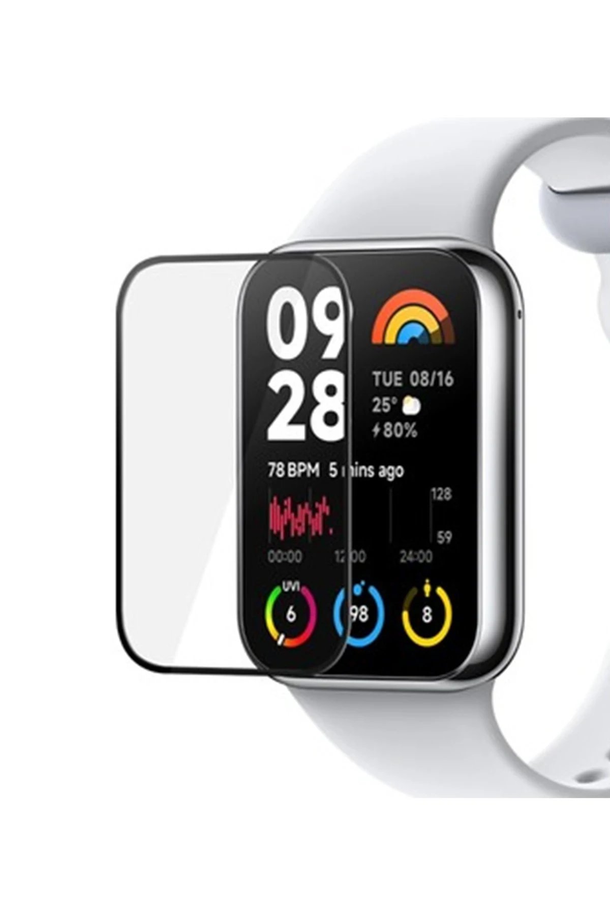 Xiaomi Smart Band 8 Pro Polymer Nano Ekran Koruyucu - Şeffaf-(5796)