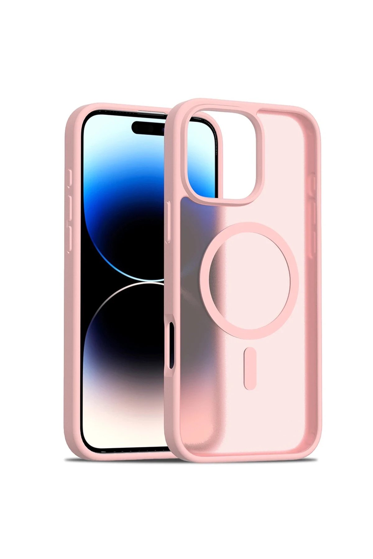 iPhone 16 Pro Max Jota Magsafe Kapak - Pudra-(5796)