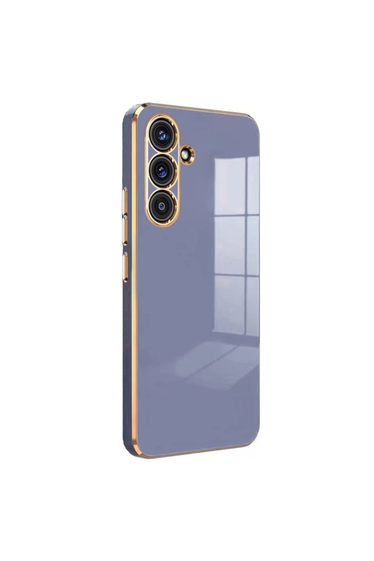 Samsung Galaxy S24 FE Kılıf Volet Silikon - Mavi-(5796)