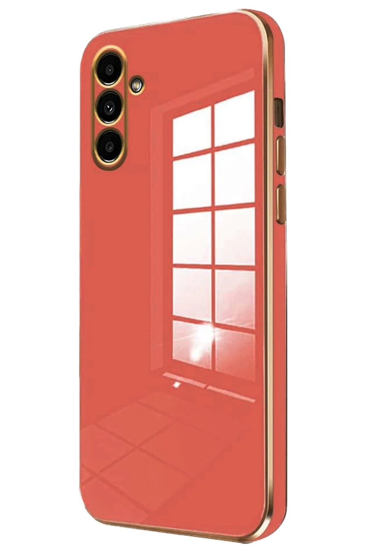 Samsung Galaxy M15 Kılıf Volet Silikon - Kırmızı-(5796)