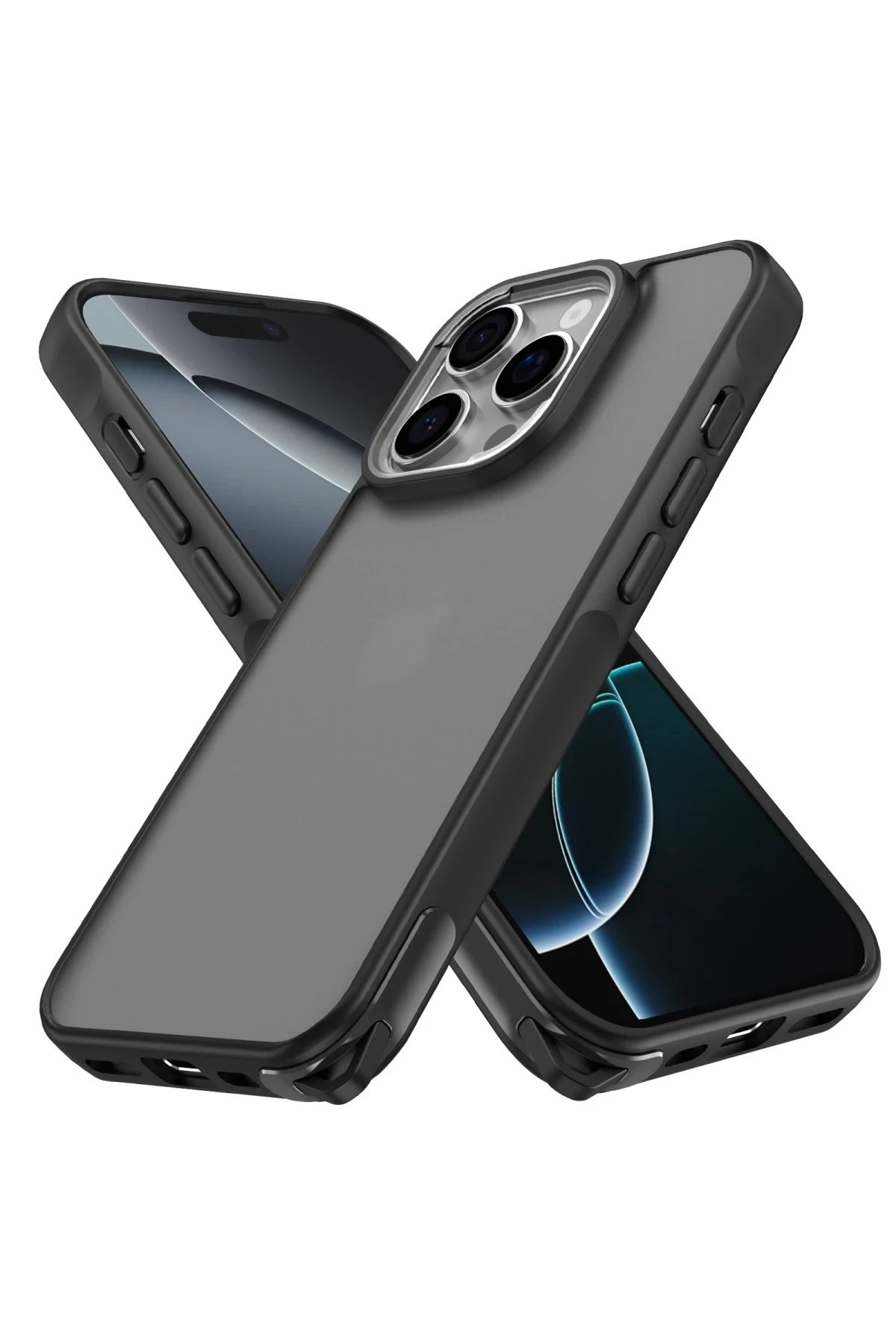 iPhone 16 Pro Kılıf Elegant Kapak - Siyah-(5796)