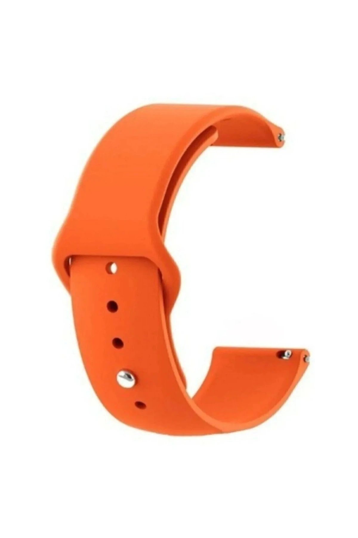 Huawei GT4 41mm 18mm Klasik Kordon - Turuncu-(5796)