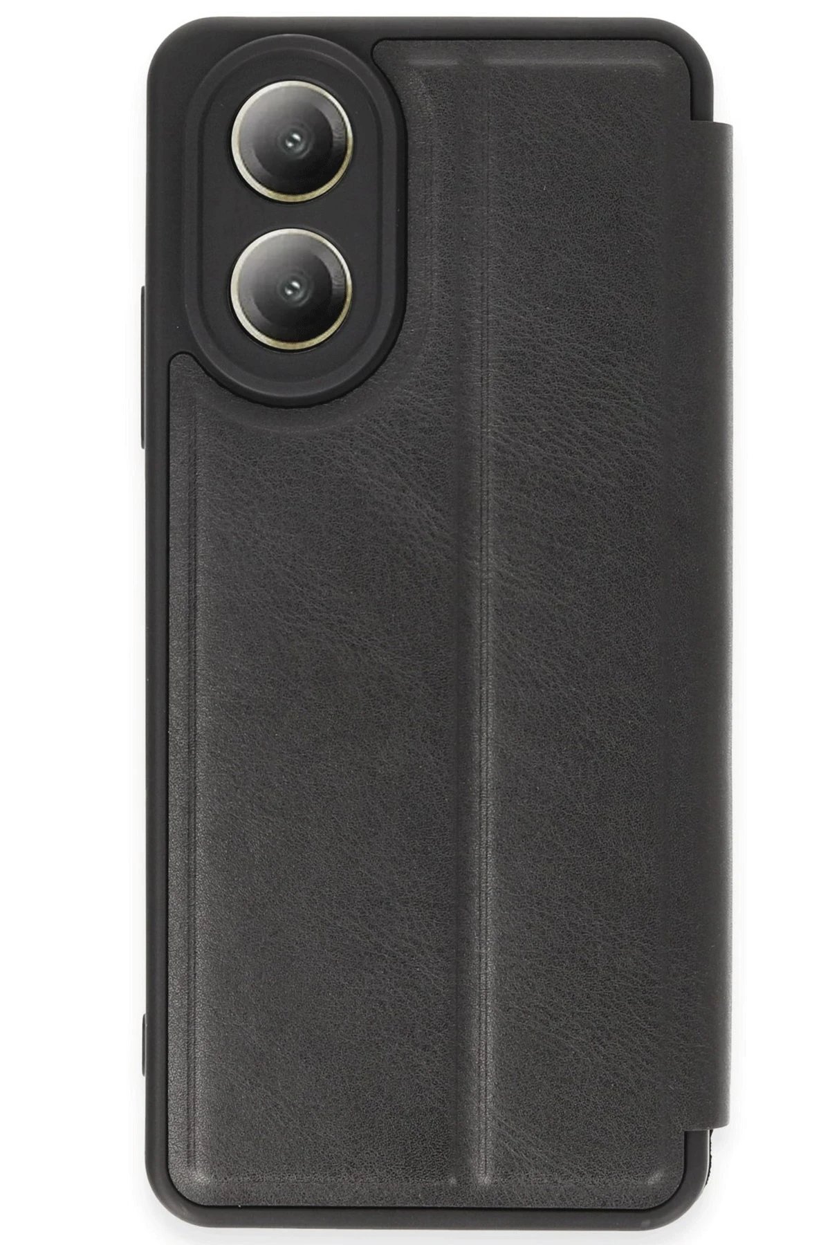 Oppo A38 Kılıf Flip Cover - Siyah-(5796)