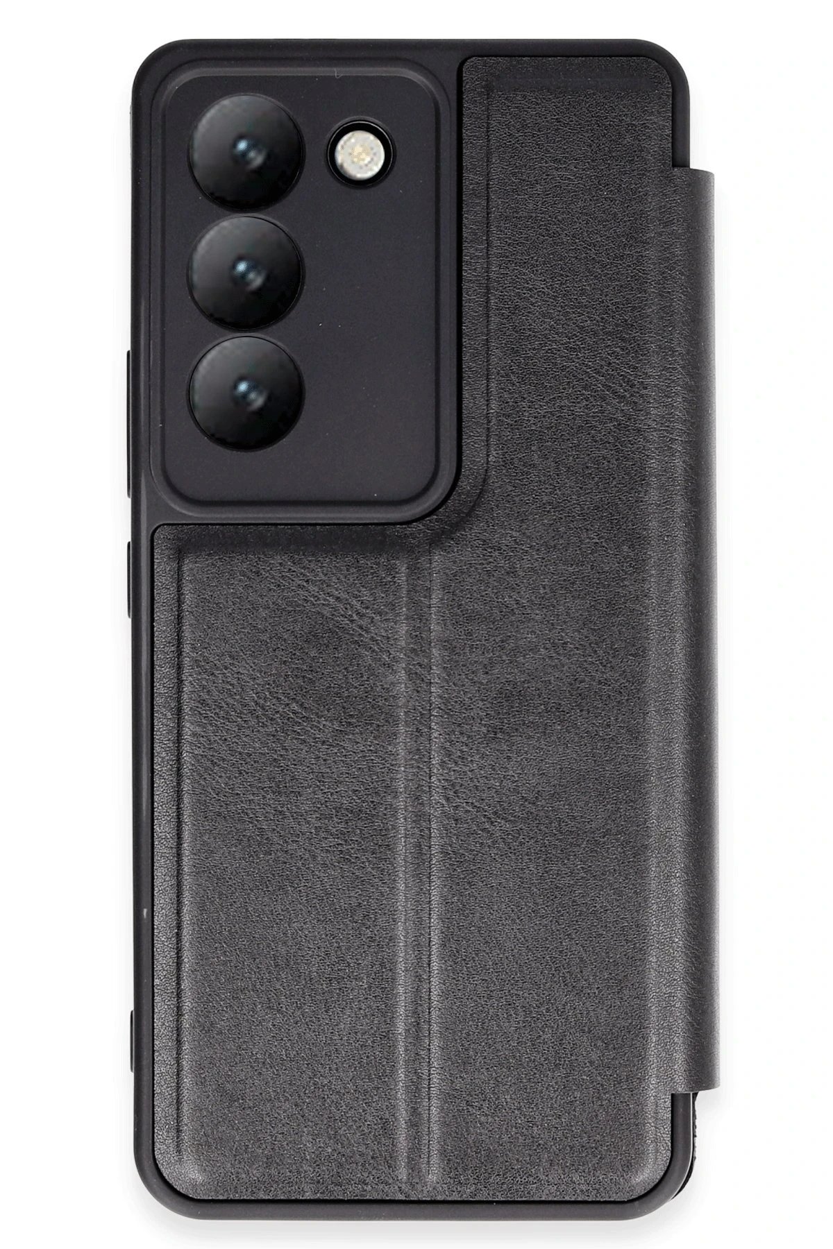 Vivo V30 Lite 4G Kılıf Flip Cover - Siyah-(5796)