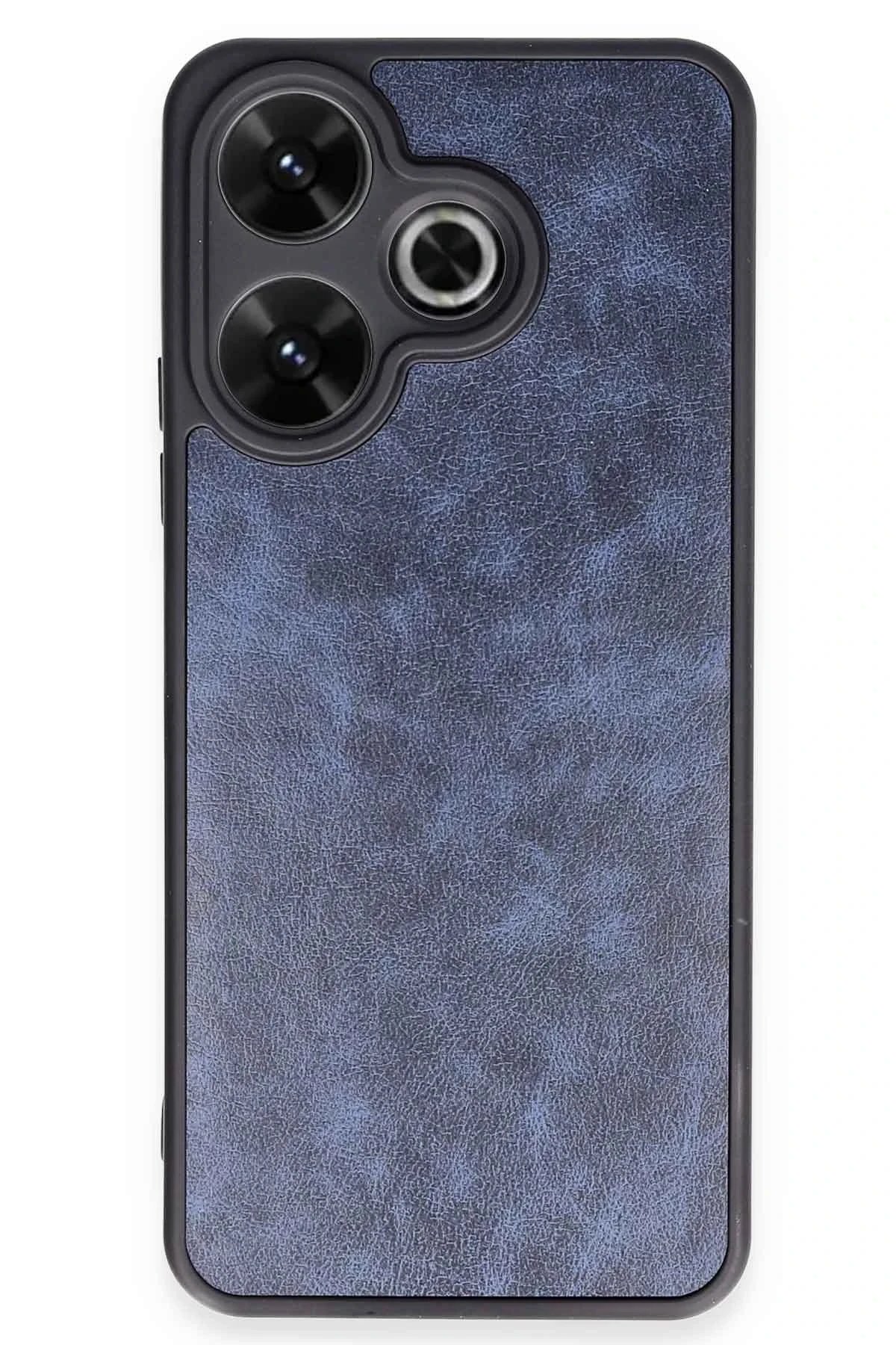 Xiaomi Redmi 13 4G Kılıf Aras Deri Kapak - Lacivert-(5796)