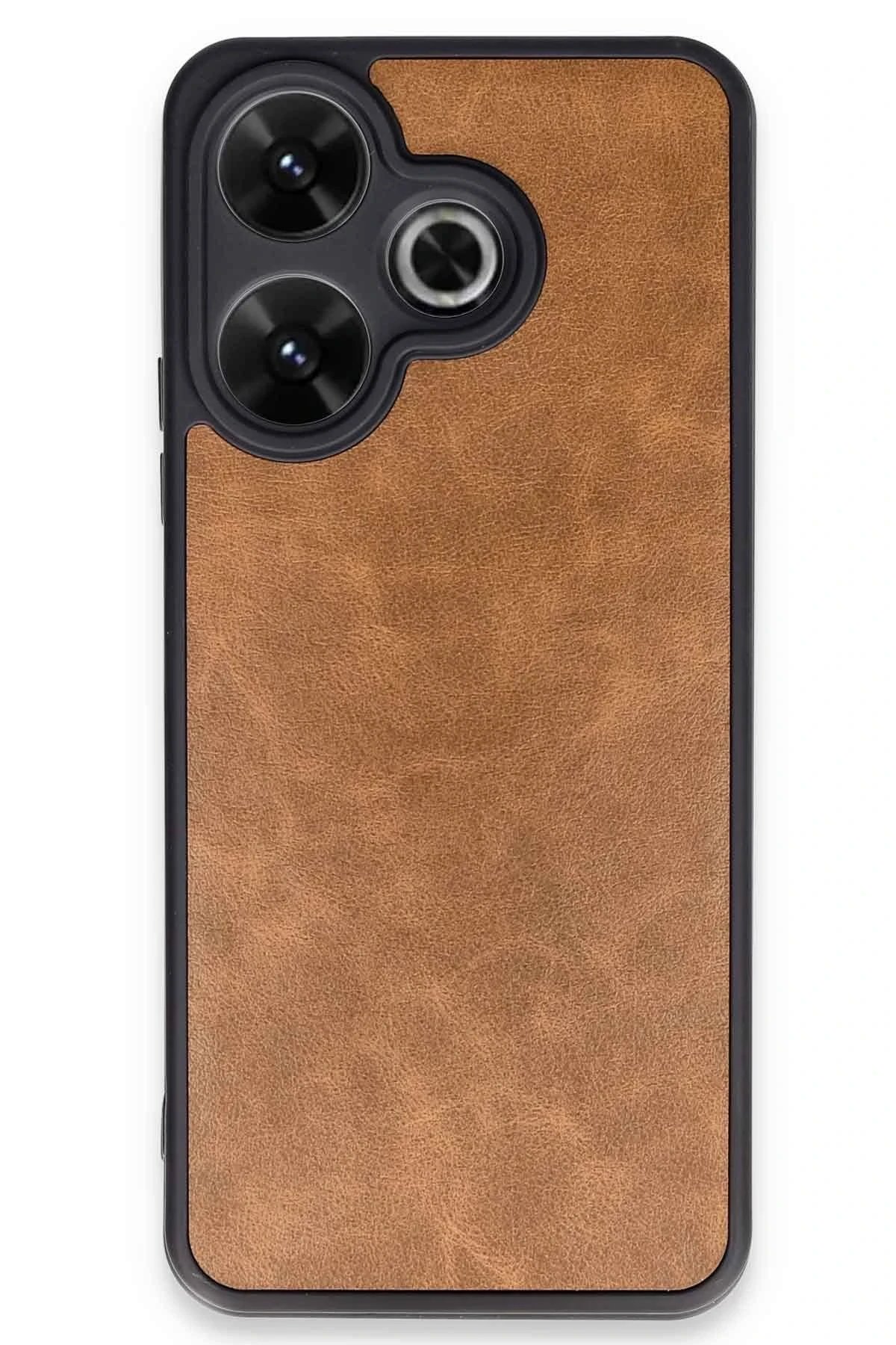 Xiaomi Redmi 13 4G Kılıf Aras Deri Kapak - Taba-(5796)