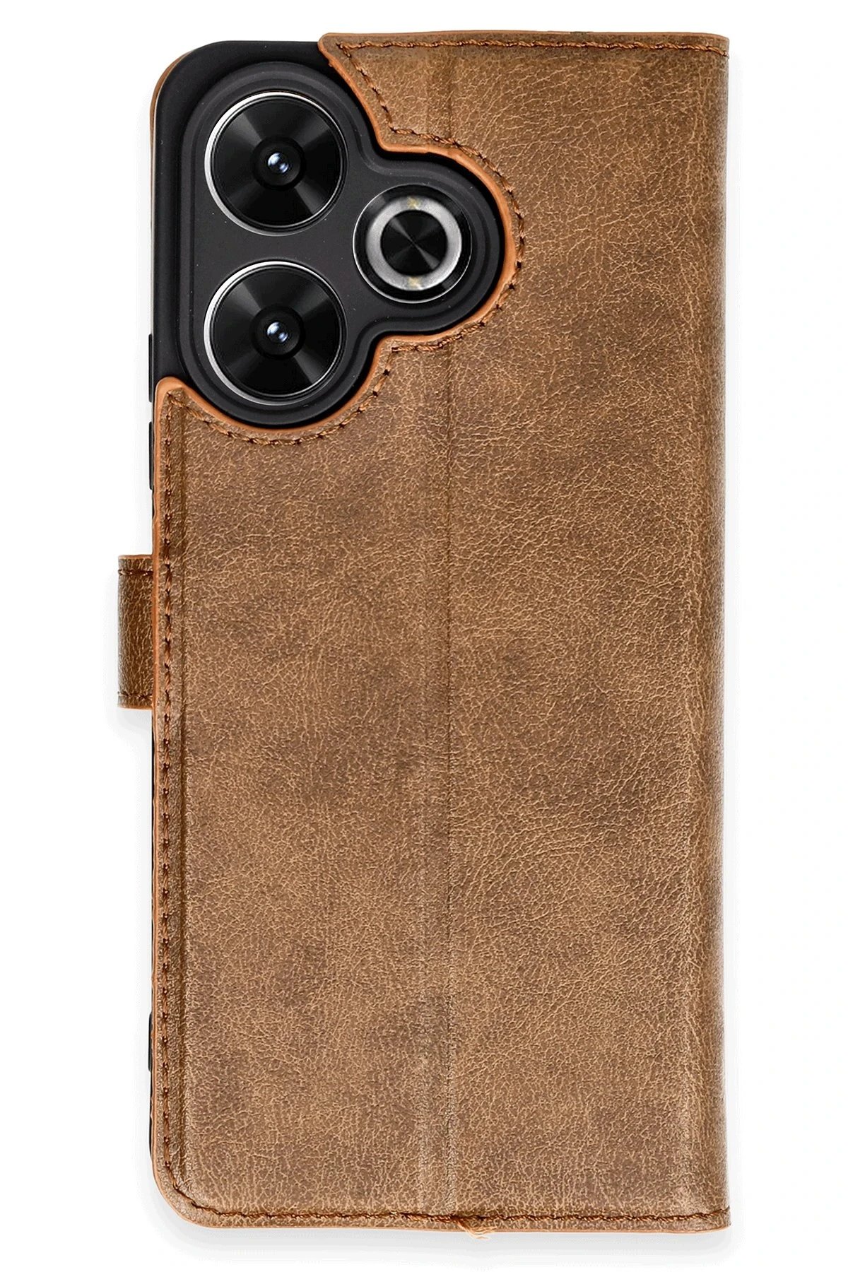 Xiaomi Redmi 13 4G Kılıf Trend S Plus Kapaklı Kılıf - Taba-(5796)