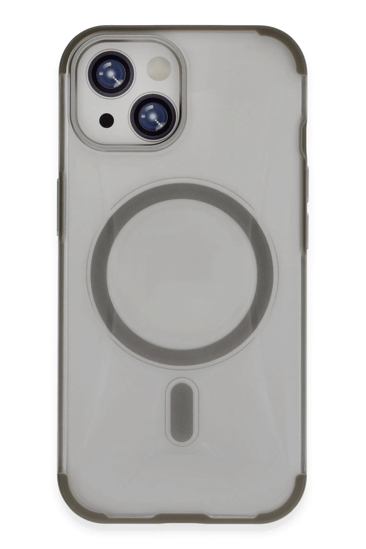 iPhone 15 Hilton Magsafe Kapak - Titan Gri-(5796)
