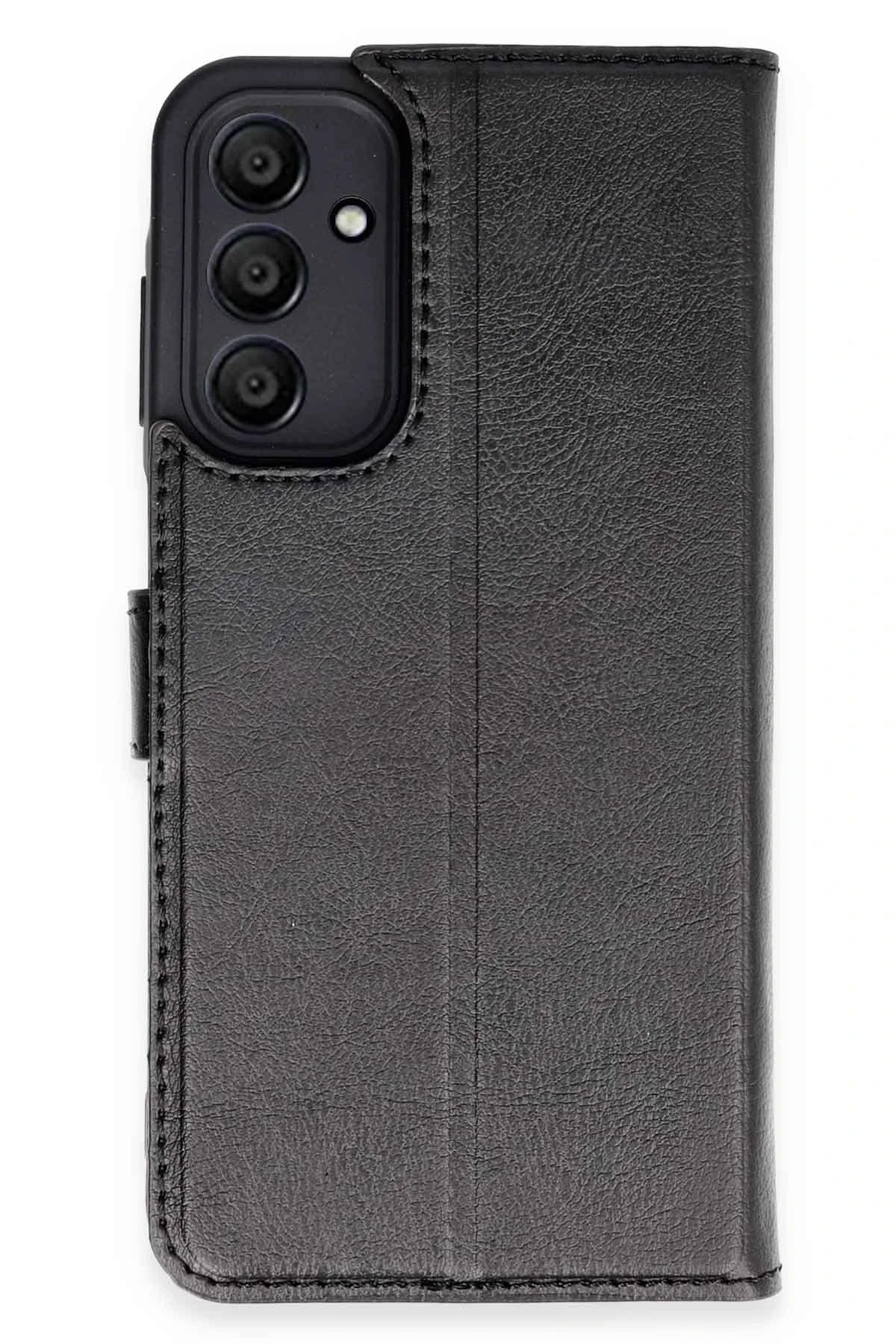 Samsung Galaxy M15 Kılıf Trend S Plus Kapaklı Kılıf - Siyah-(5796)