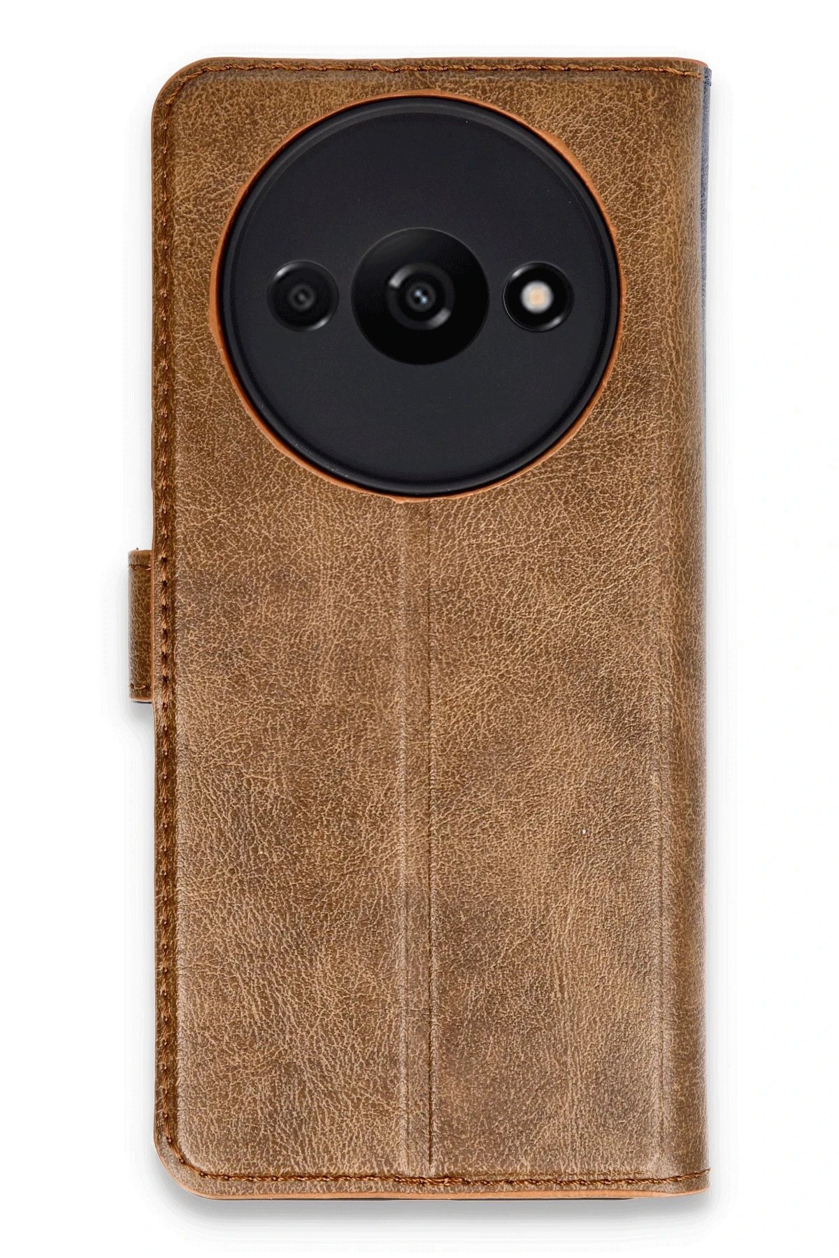 Xiaomi Redmi A3 4G Kılıf Trend S Plus Kapaklı Kılıf - Taba-(5796)