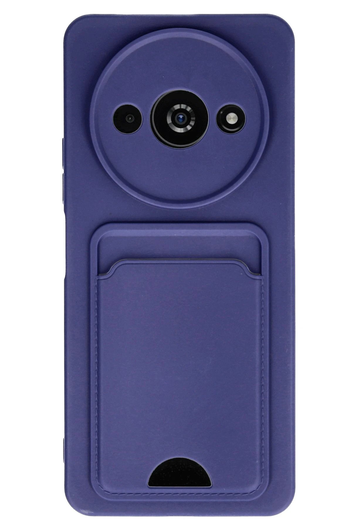 Xiaomi Redmi A3 4G Kılıf Kelvin Kartvizitli Silikon - Lacivert-(5796)