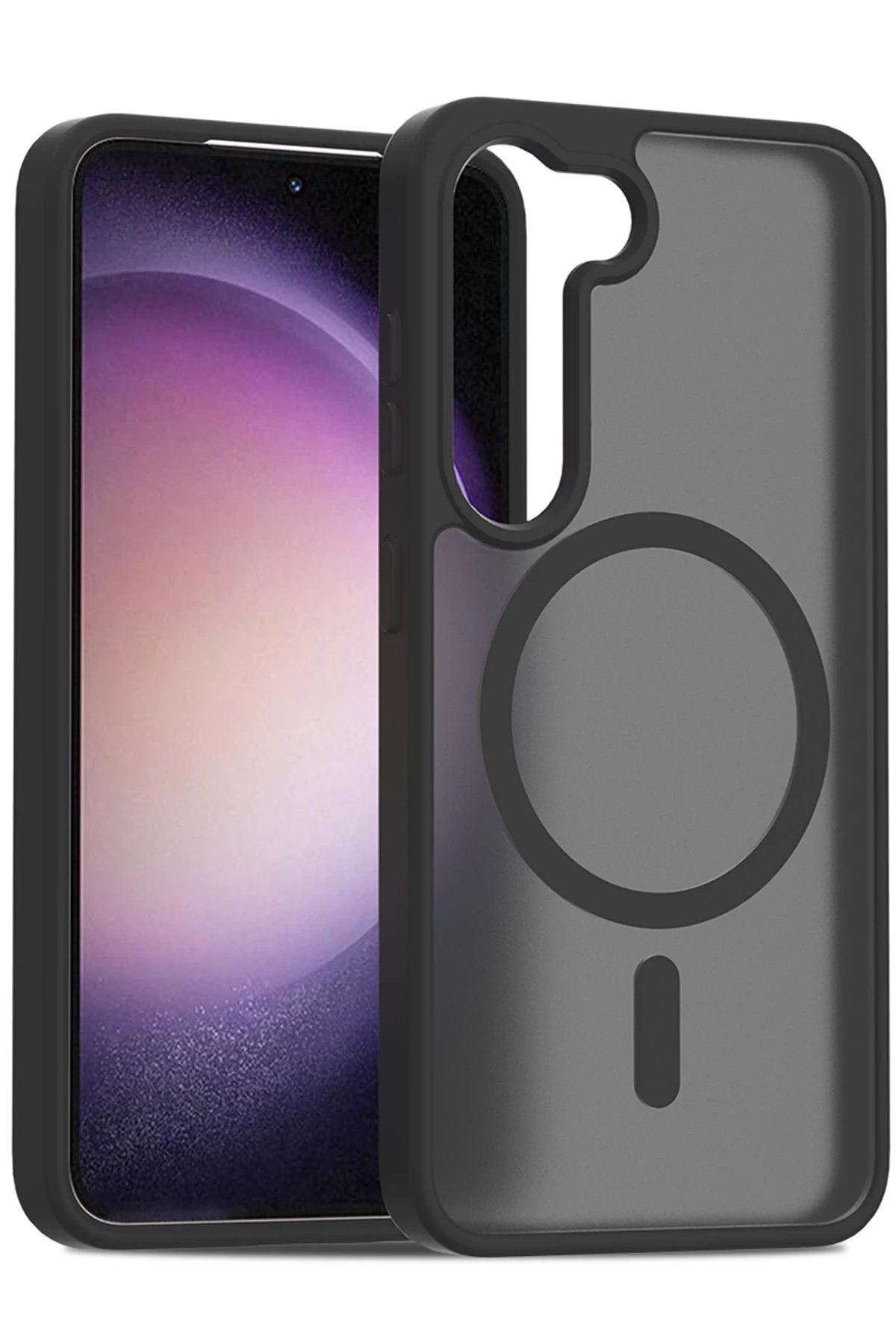 Samsung Galaxy S23 Jota Magsafe Kapak - Siyah-(5796)