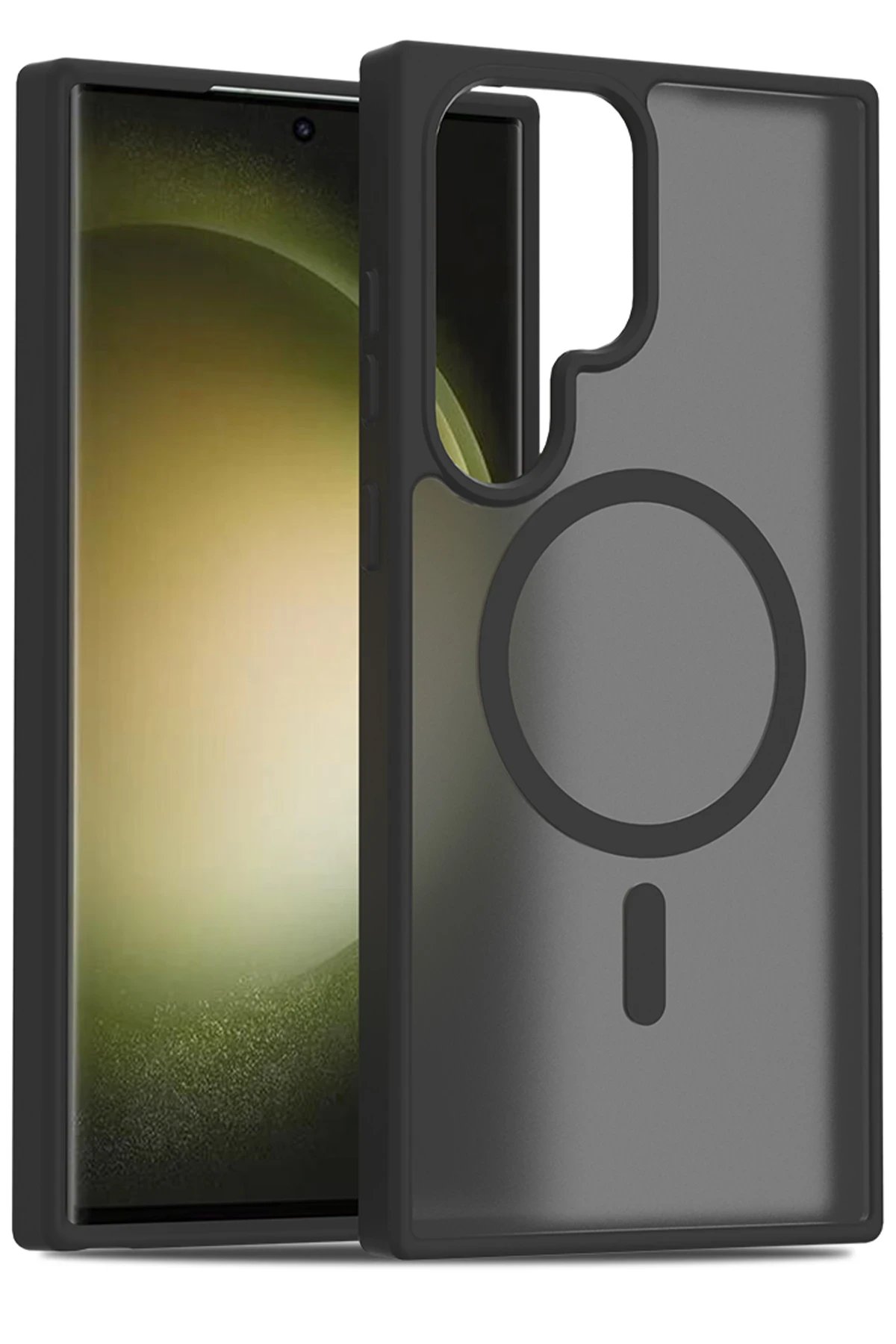 Samsung Galaxy S23 Ultra Jota Magsafe Kapak - Siyah-(5796)