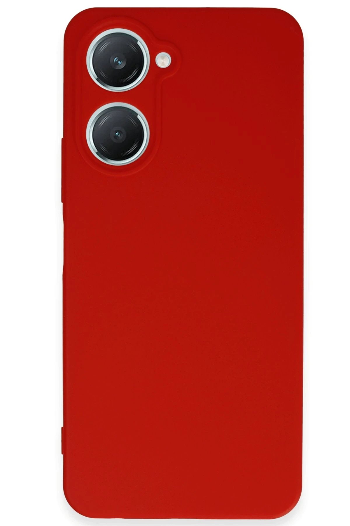 Vivo Y18 Kılıf First Silikon - Kırmızı-(5796)