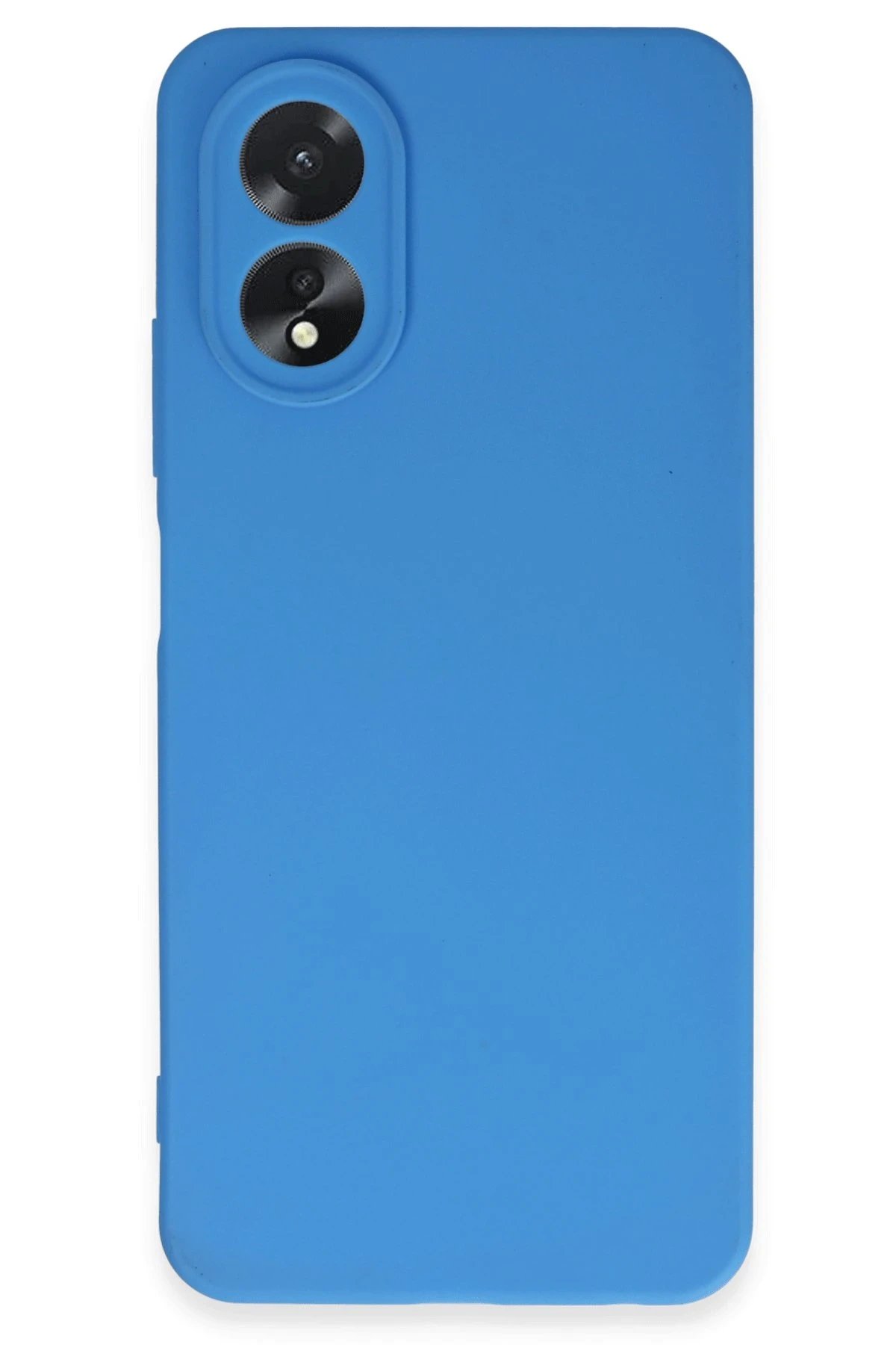 Oppo A38 Kılıf First Silikon - Mavi-(5796)