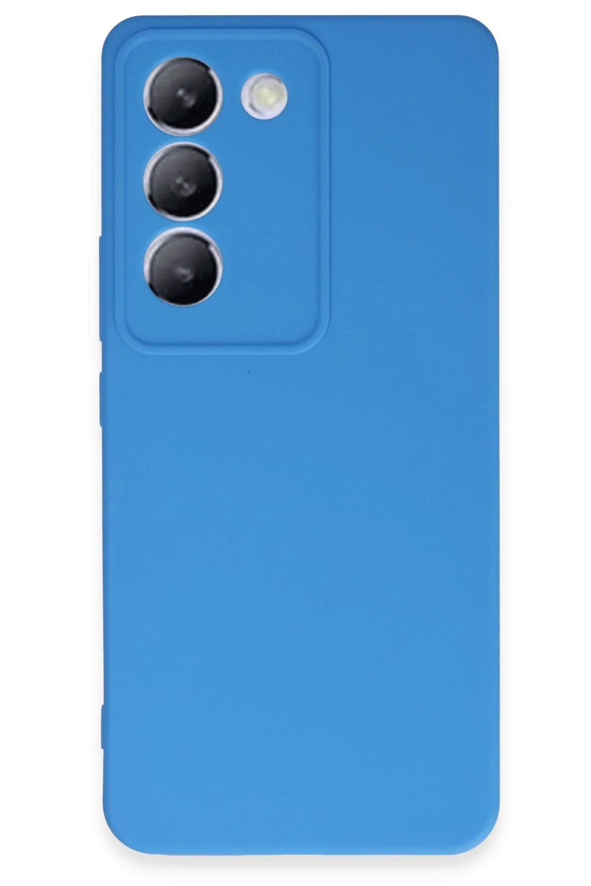 Vivo V30 Lite 4G Kılıf First Silikon - Mavi-(5796)