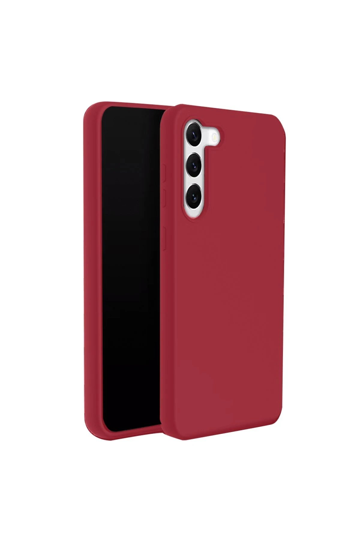 Samsung Galaxy S24 Plus Kılıf First Silikon - Kırmızı-(5796)