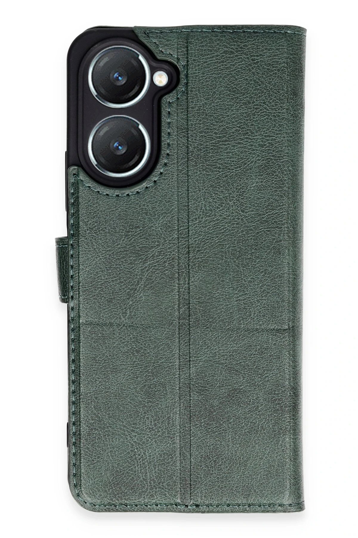 Vivo Y18 Kılıf Trend S Plus Kapaklı Kılıf - Yeşil-(5796)