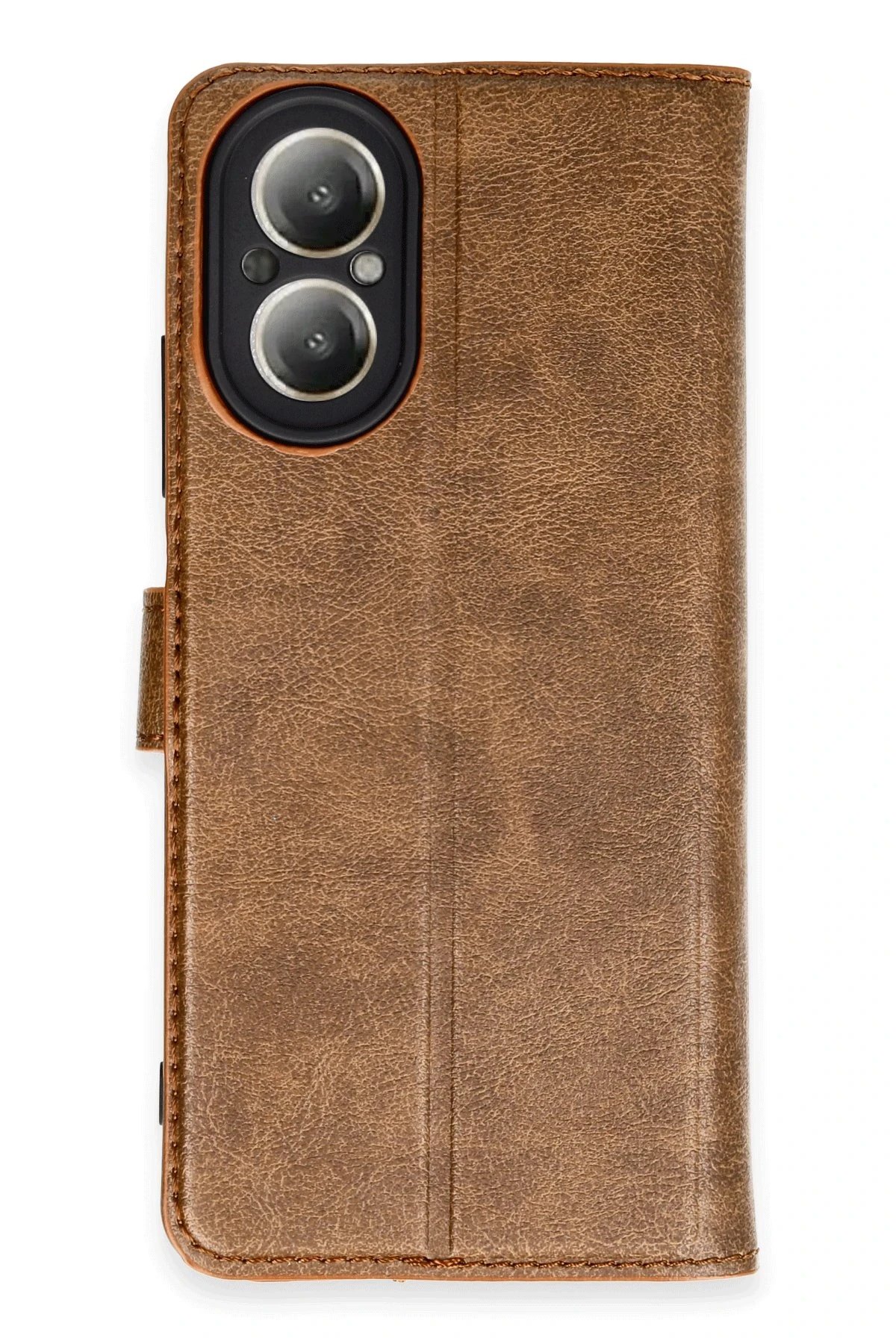 Realme 12 Lite Kılıf Trend S Plus Kapaklı Kılıf - Taba-(5796)