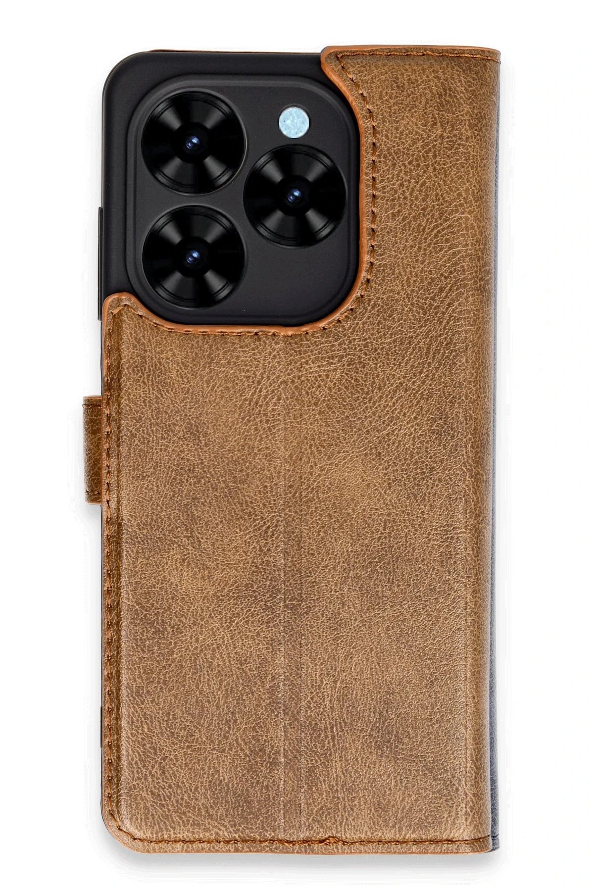 Tecno Spark Go 2024 Kılıf Trend S Plus Kapaklı Kılıf - Taba-(5796)