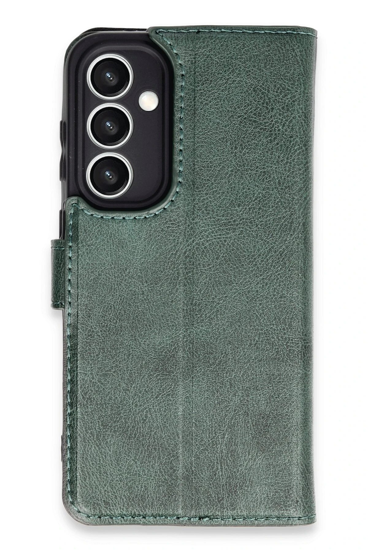 Samsung Galaxy S23 FE Kılıf Trend S Plus Kapaklı Kılıf - Yeşil-(5796)