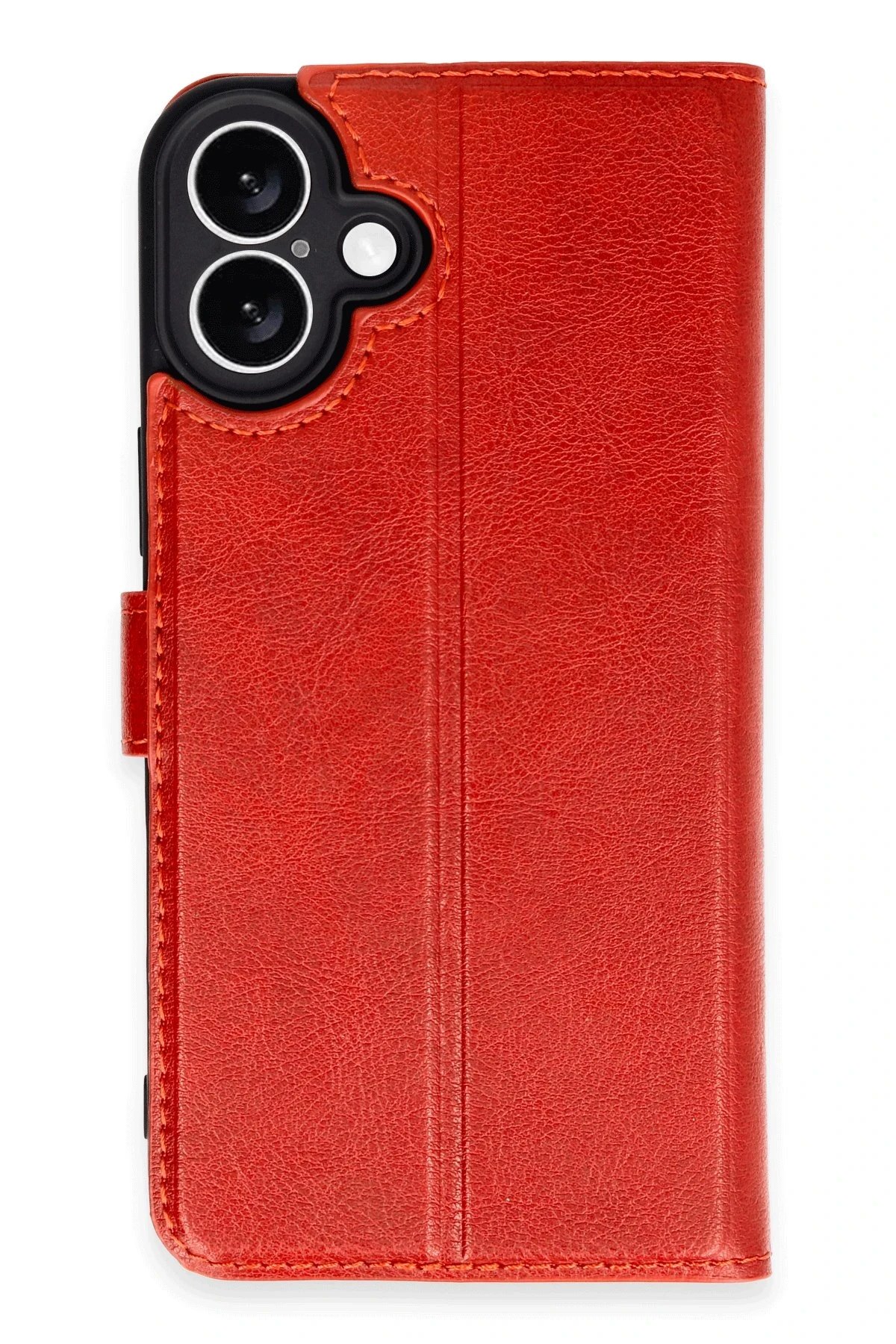 iPhone 16 Kılıf Trend S Plus Kapaklı Kılıf - Kırmızı-(5796)