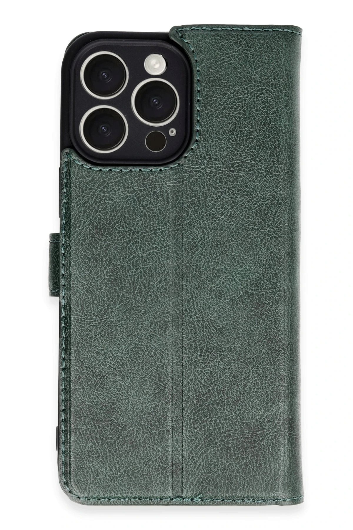 iPhone 16 Pro Max Kılıf Trend S Plus Kapaklı Kılıf - Yeşil-(5796)